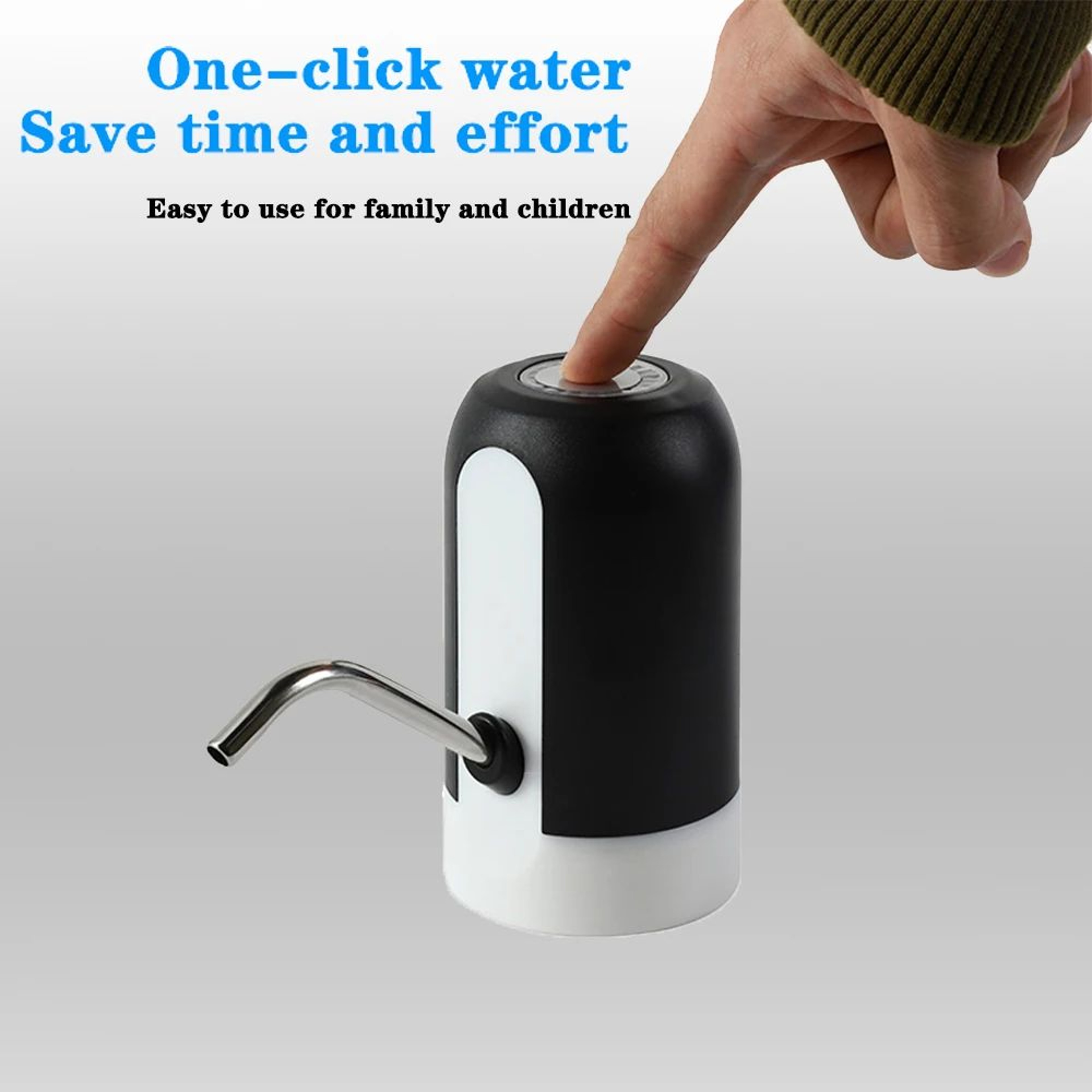 USB Rechargeable Automatic Water Bottle Pump Electric Drinking Water Dispenser 3