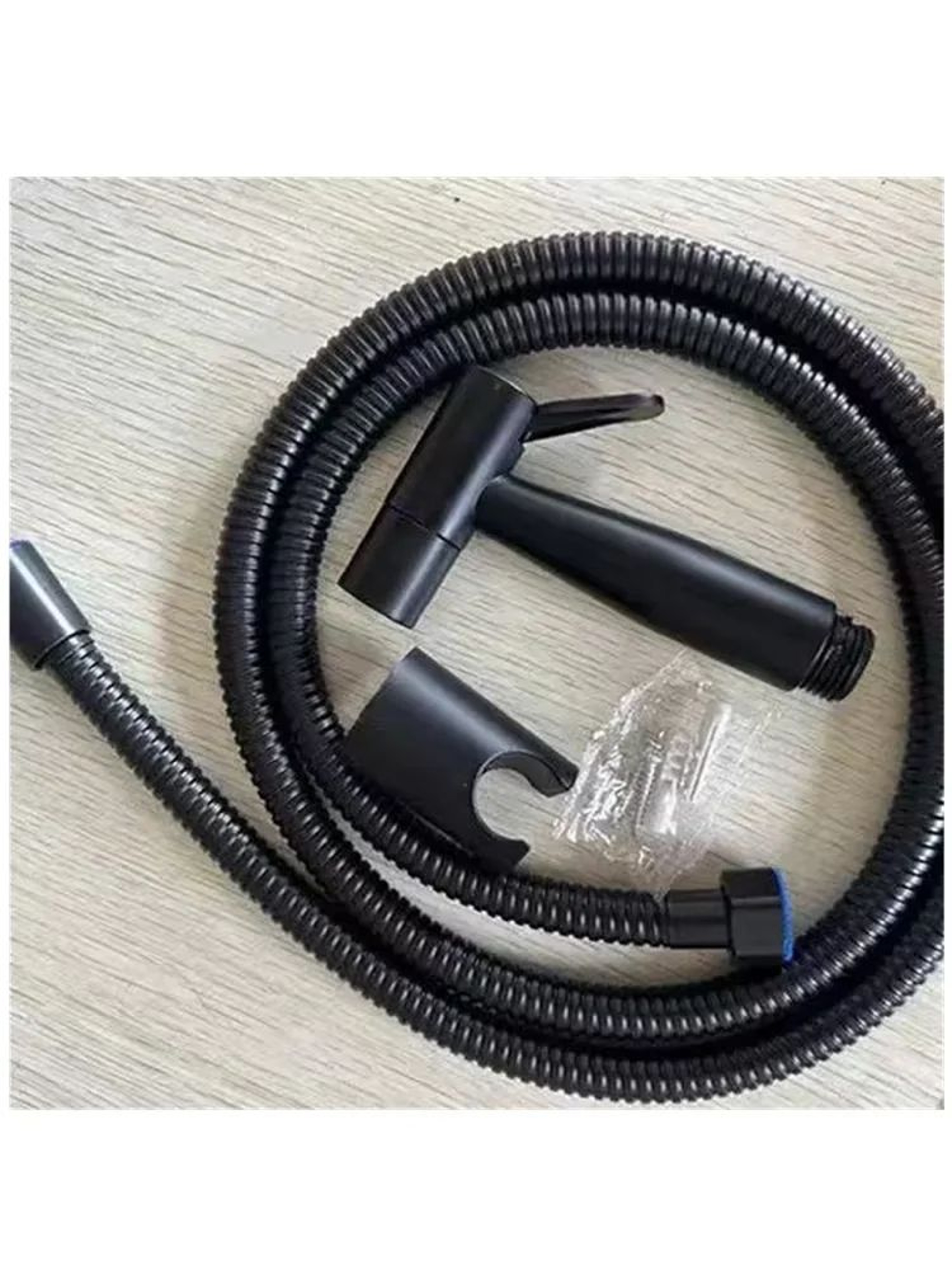 Black Stainless Steel Handheld Toilet Bidet Sprayer Set With Hose 12