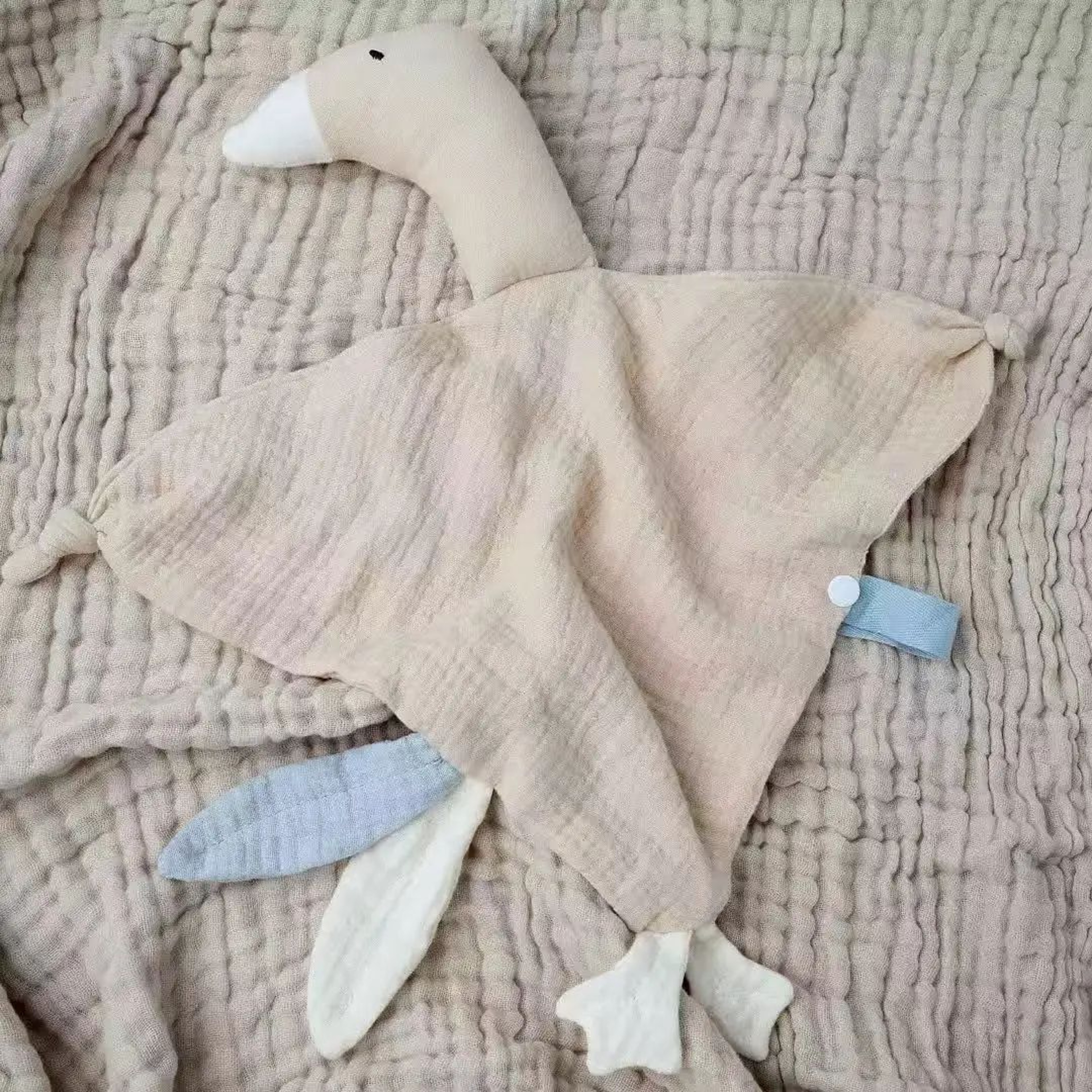 Cute Swan Baby Cotton Comfort Blanket With Cartoon Doll Design 6