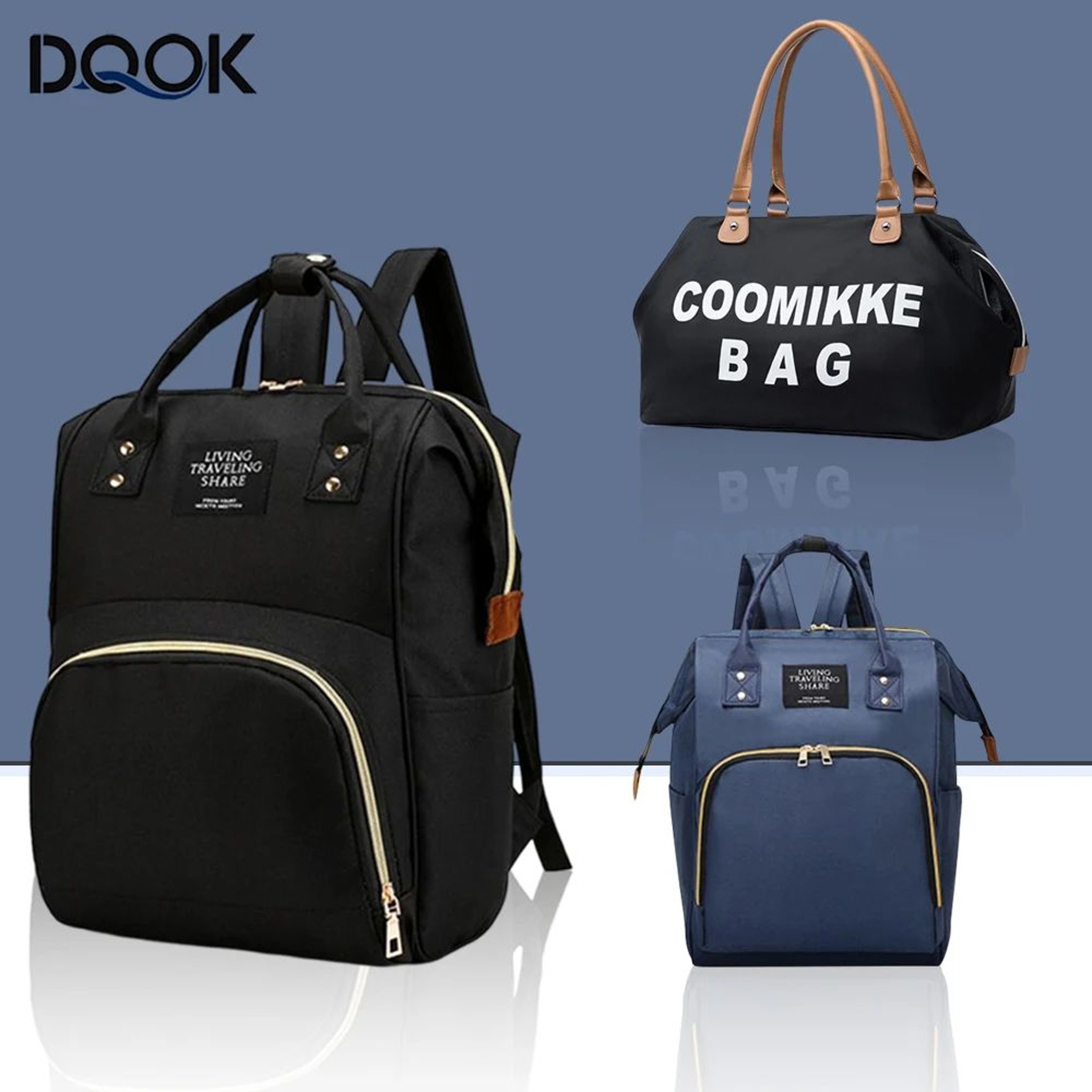 Large Capacity Waterproof Baby Diaper Backpack For Travel And Everyday Care 0