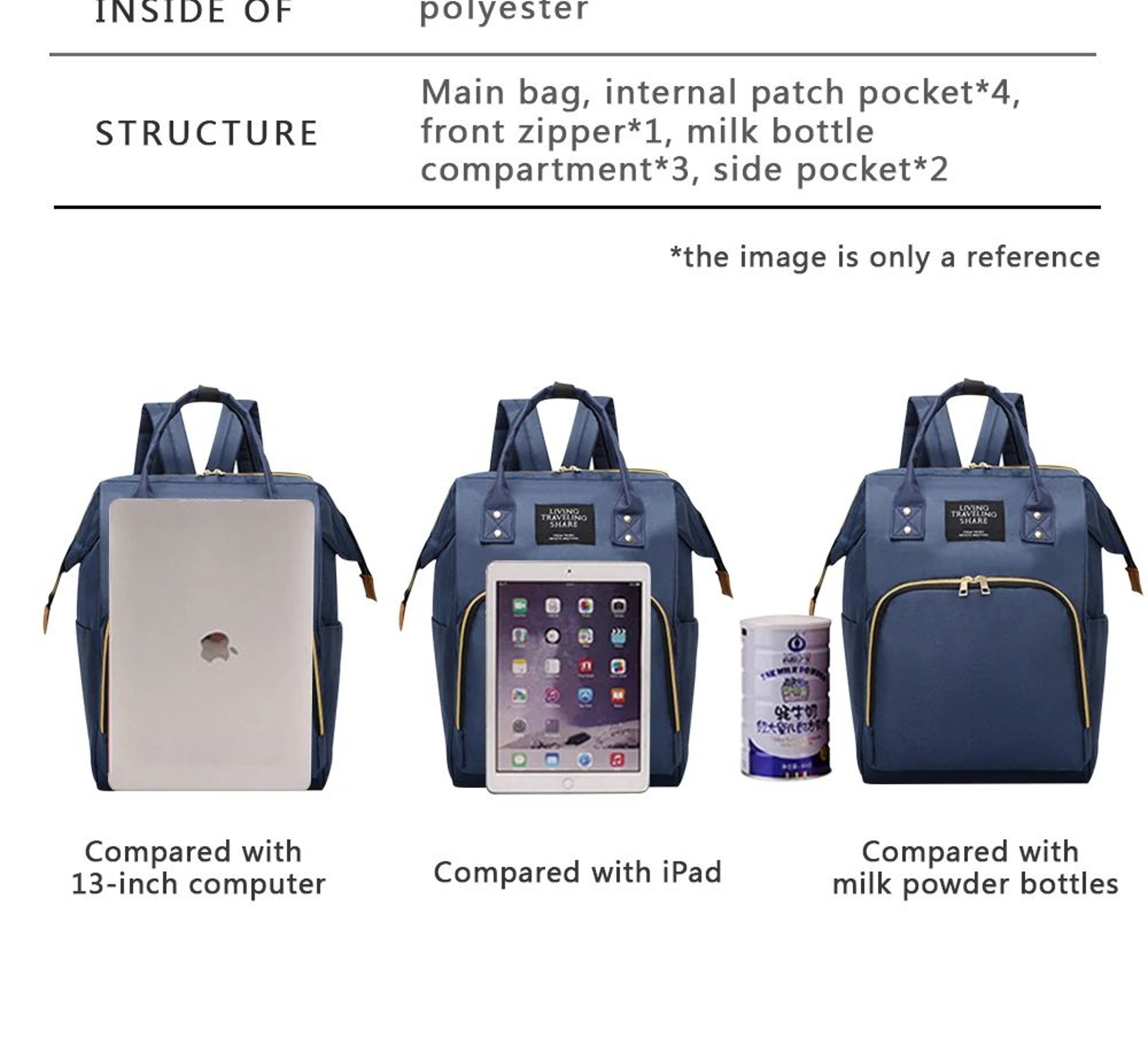 Large Capacity Waterproof Baby Diaper Backpack For Travel And Everyday Care 9