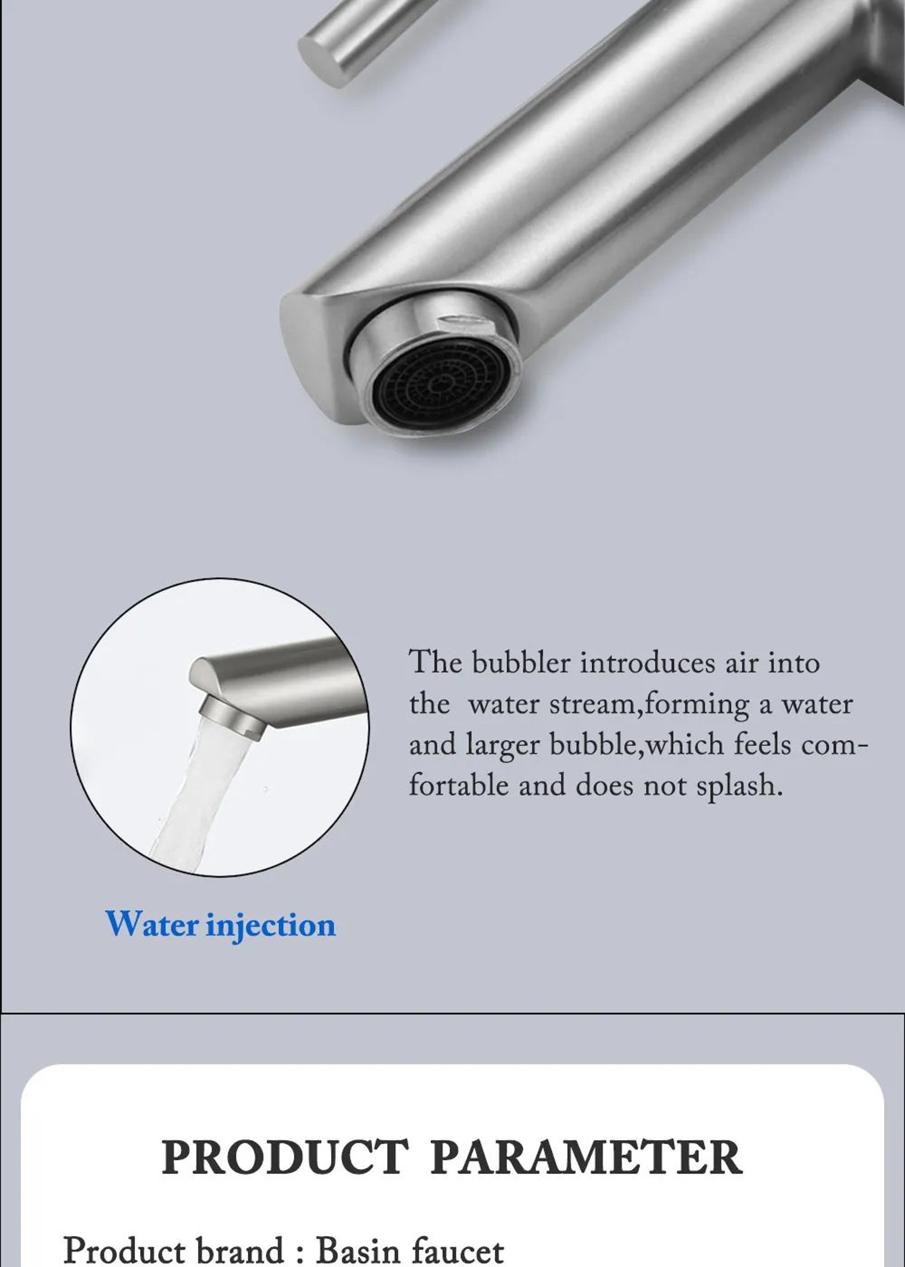 Matte Black Bathroom Basin Mixer Faucet With Hot And Cold Water 7