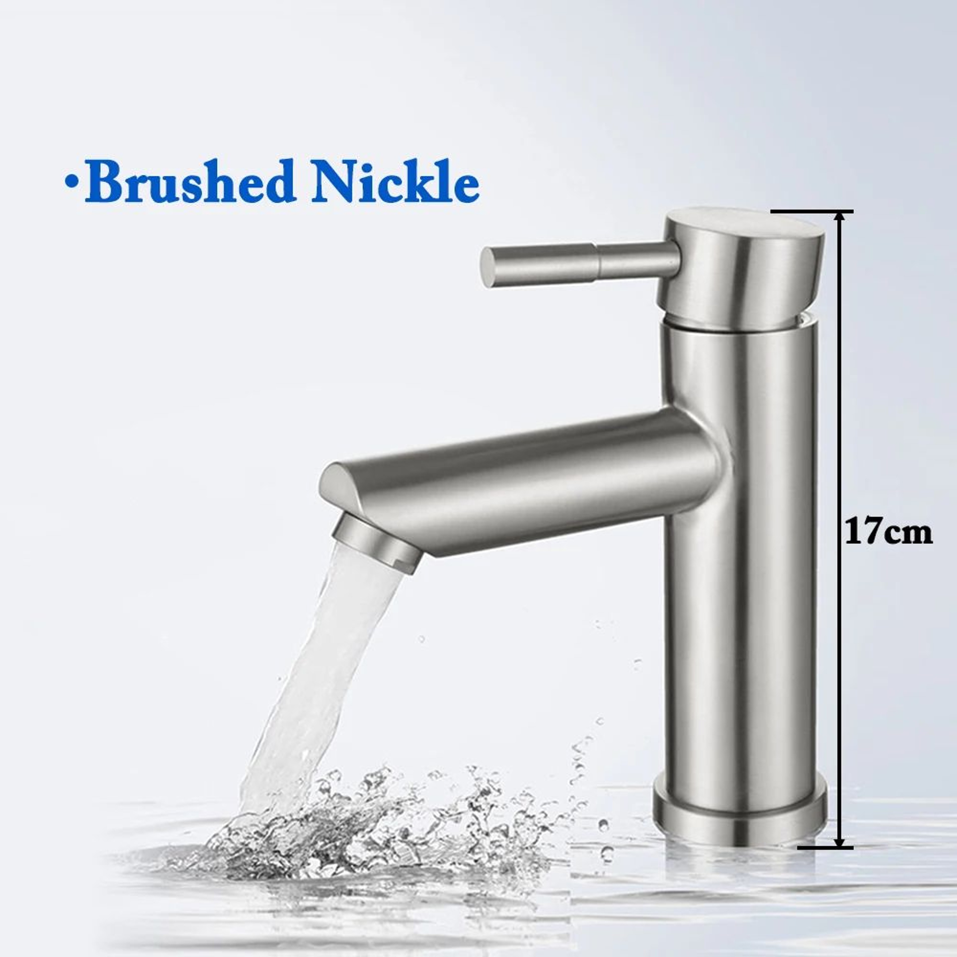 Matte Black Bathroom Basin Mixer Faucet With Hot And Cold Water 9
