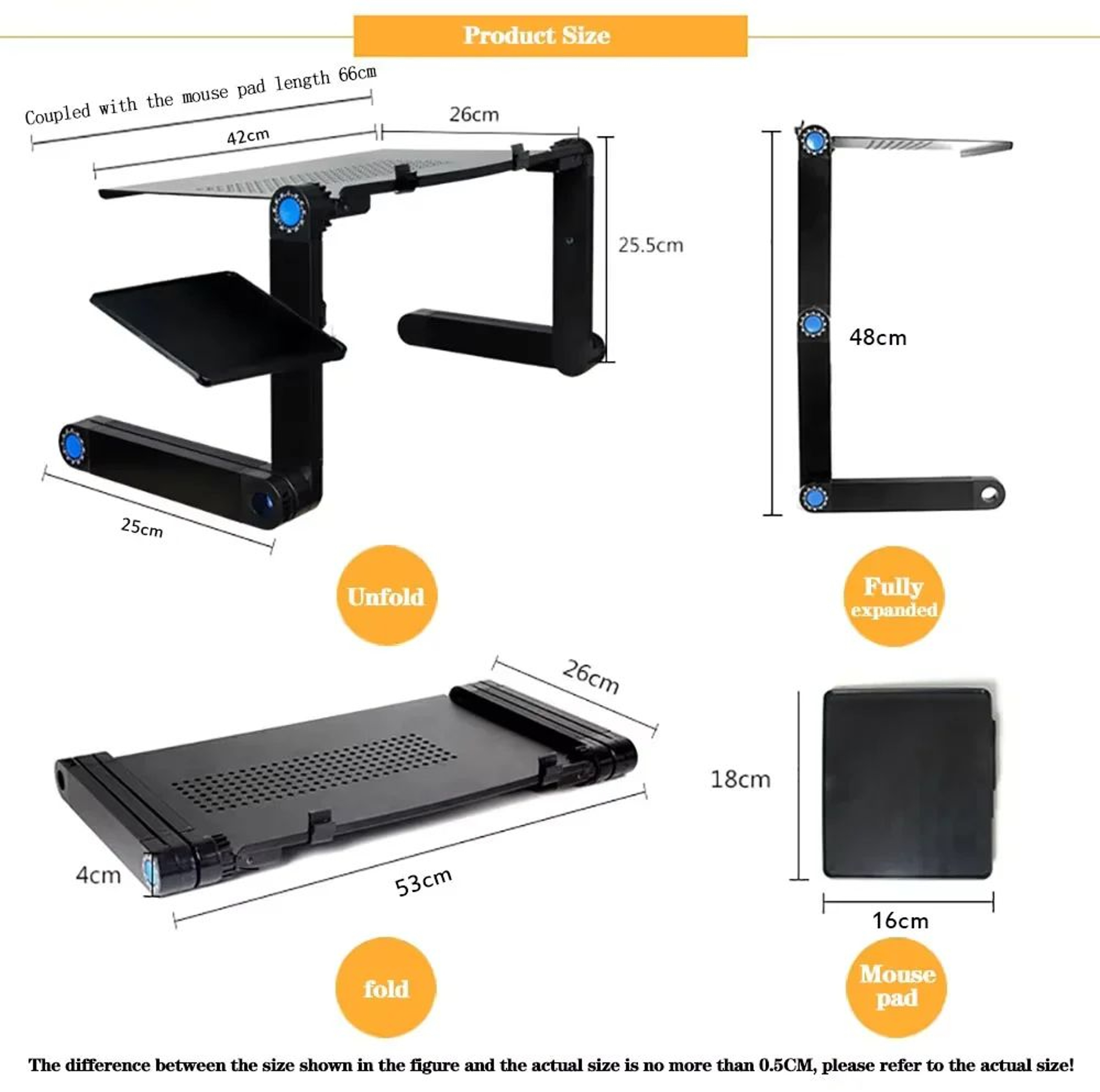 Adjustable Foldable Laptop Stand For Notebook And Tablet Support 5