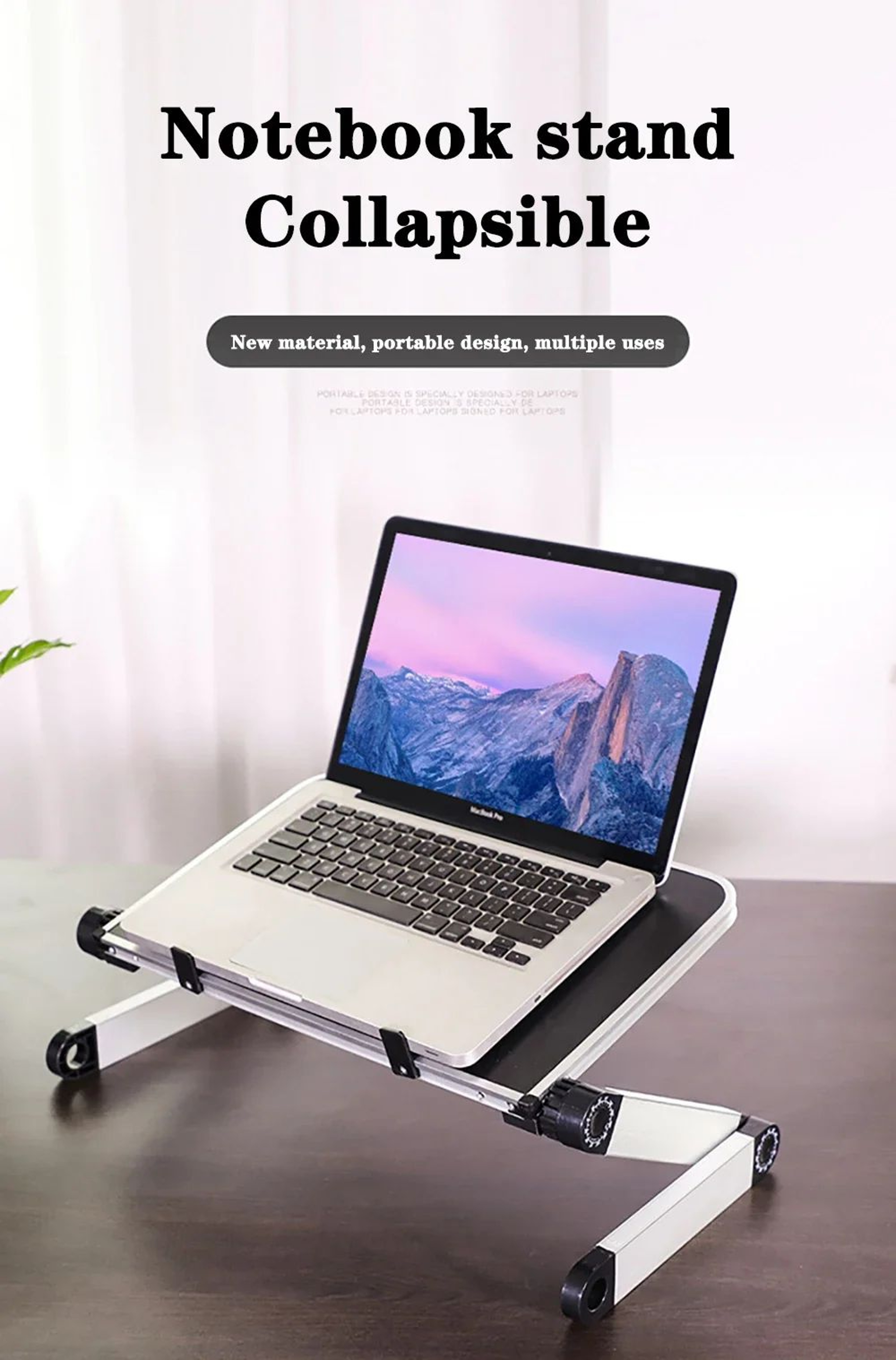 Adjustable Foldable Laptop Stand For Notebook And Tablet Support 8