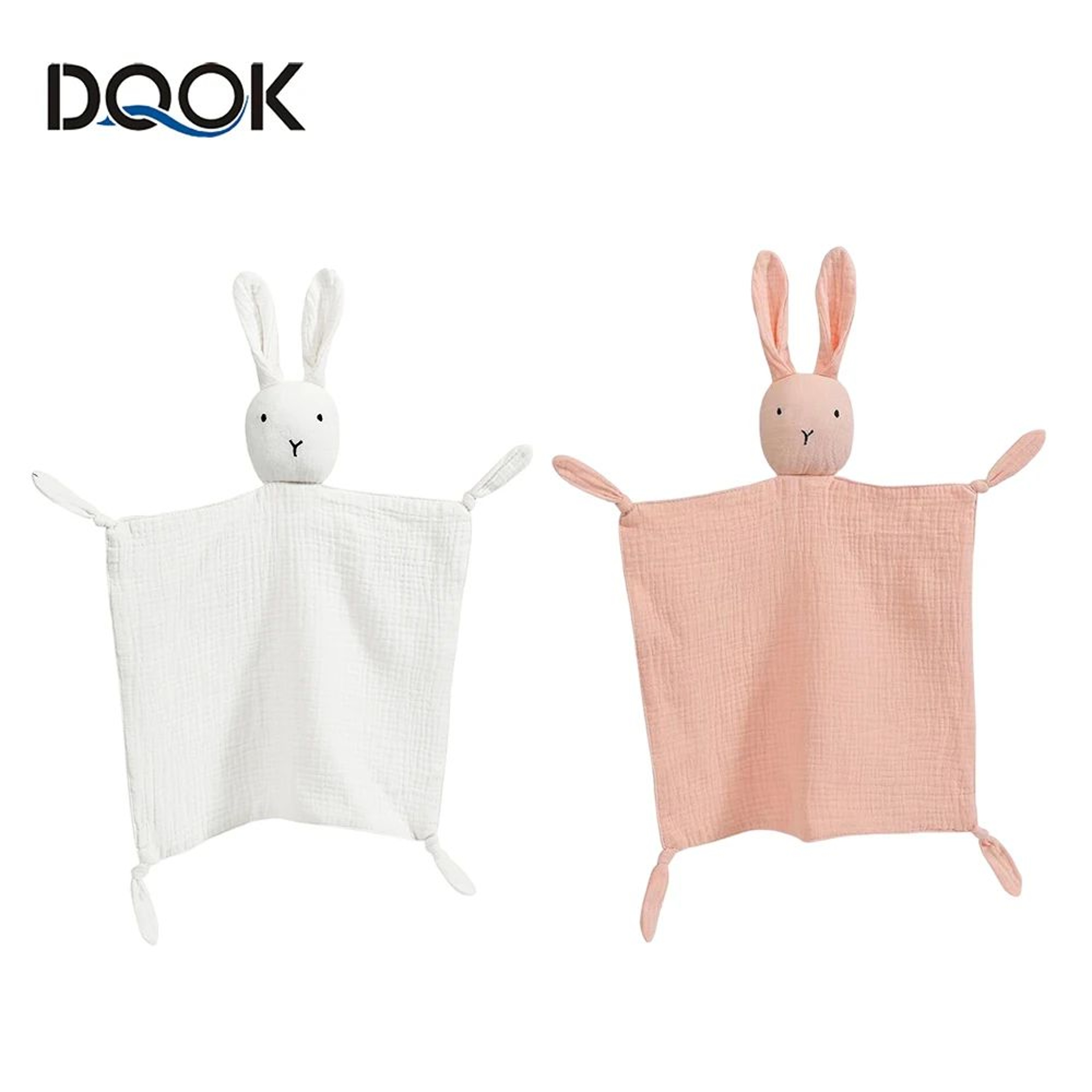 Soft Cotton Muslin Baby Comforter Blanket And Cuddle Toy 1