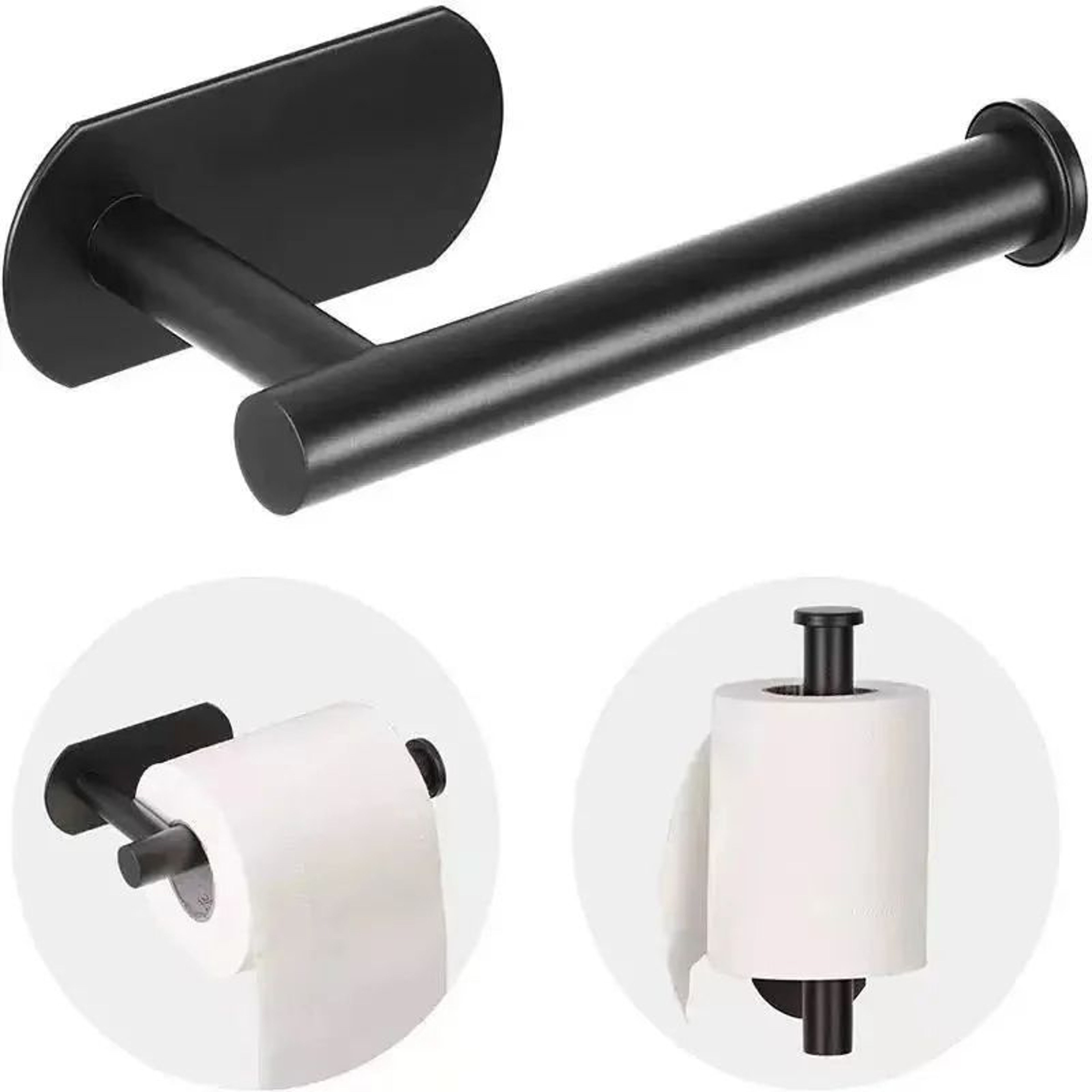 Self Adhesive Stainless Steel Toilet Paper And Towel Holder For Bathroom Kitchen 2