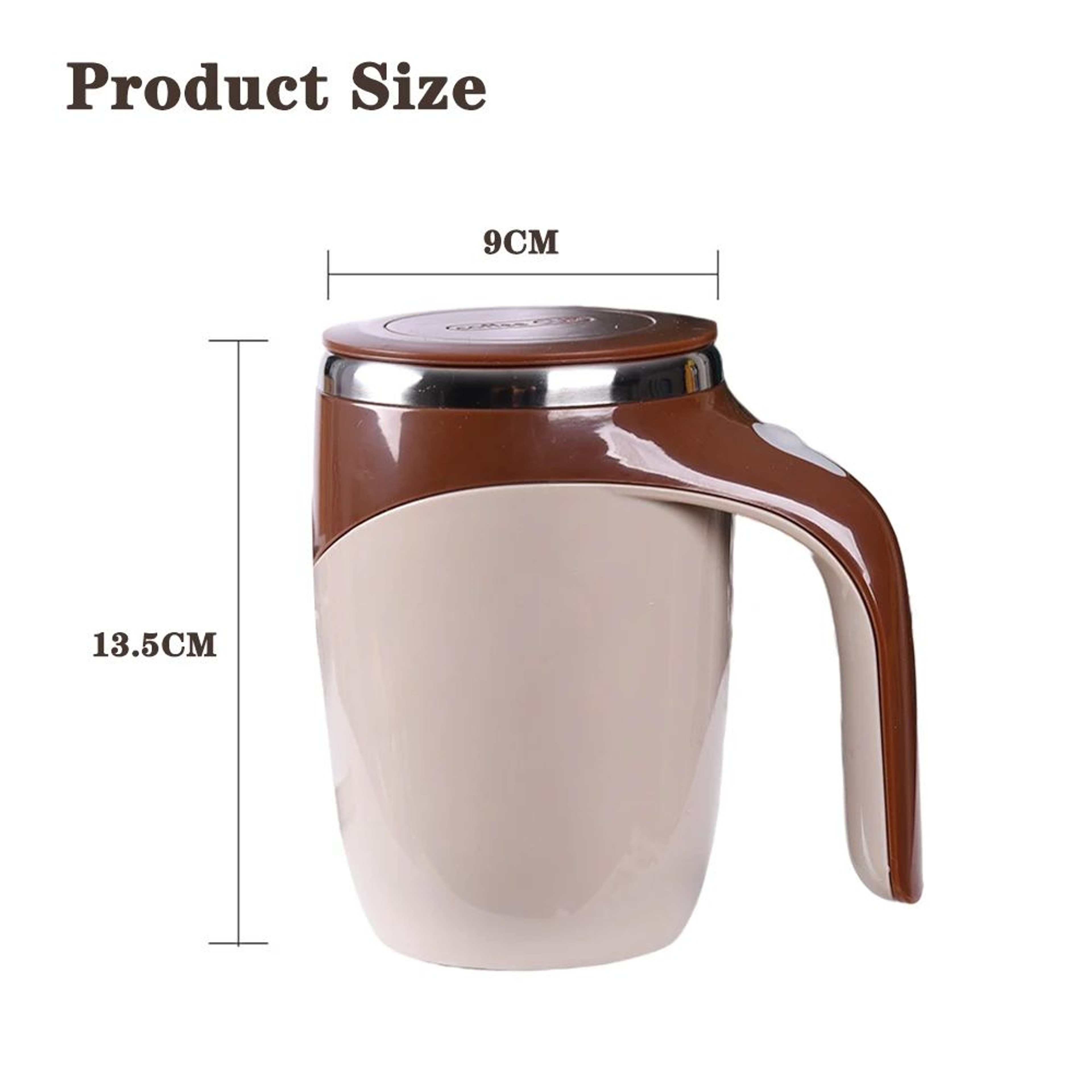 Automatic Magnetic Stirring Coffee Mug With 304 Stainless Steel 5