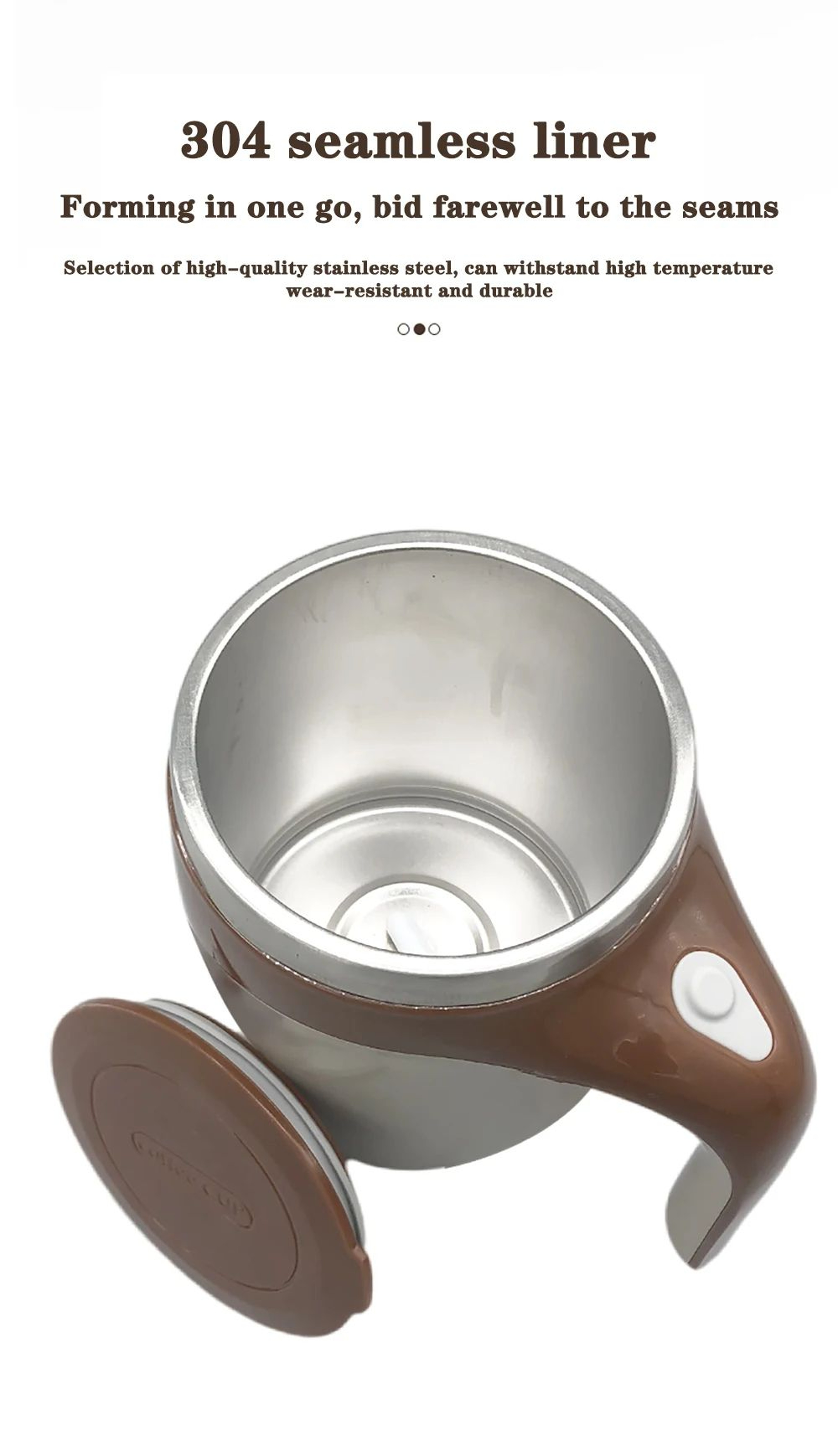 Automatic Magnetic Stirring Coffee Mug With 304 Stainless Steel 9