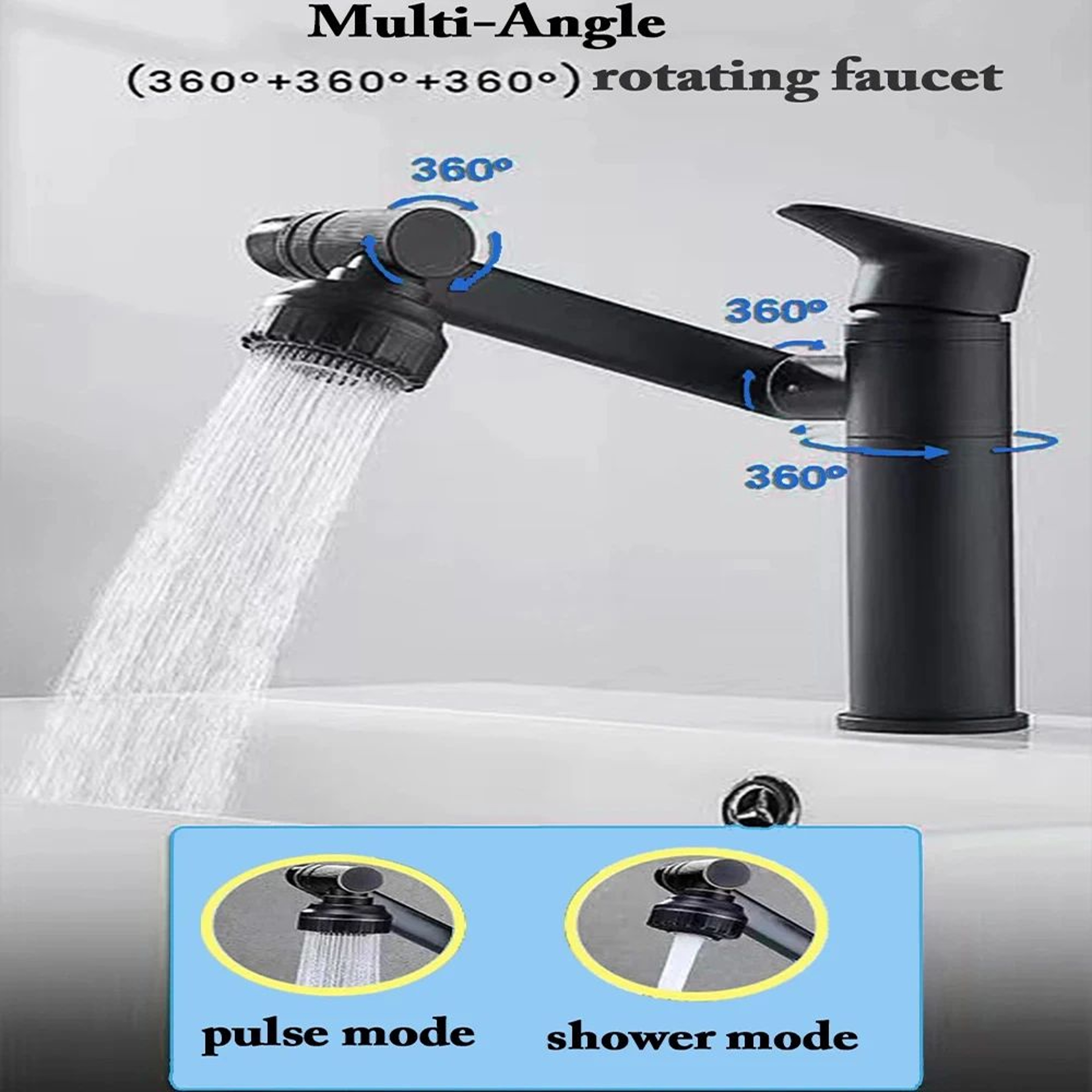 Modern Waterfall Bathroom Basin Faucet With Single Handle Mixer 3