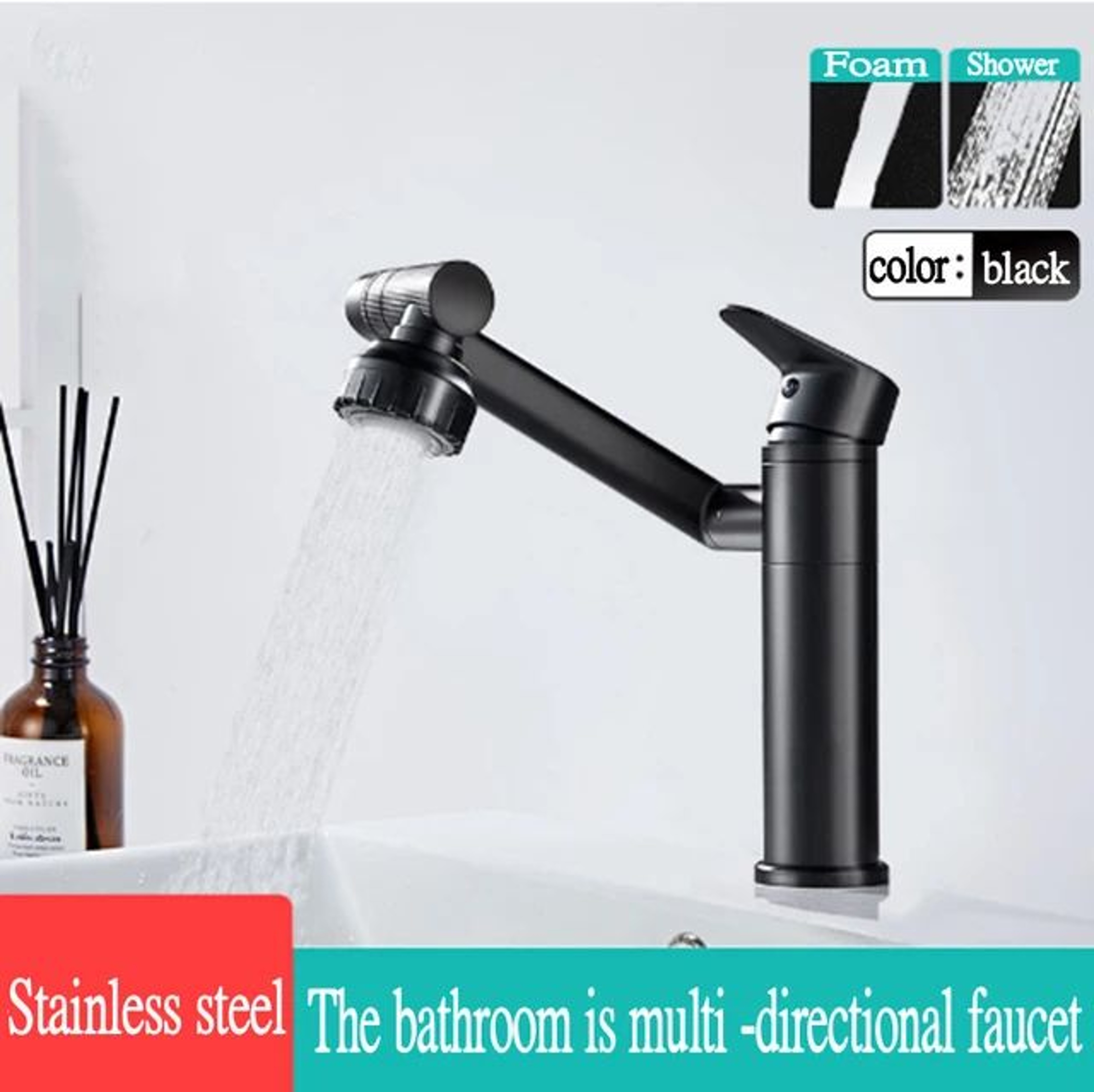 Modern Waterfall Bathroom Basin Faucet With Single Handle Mixer 7