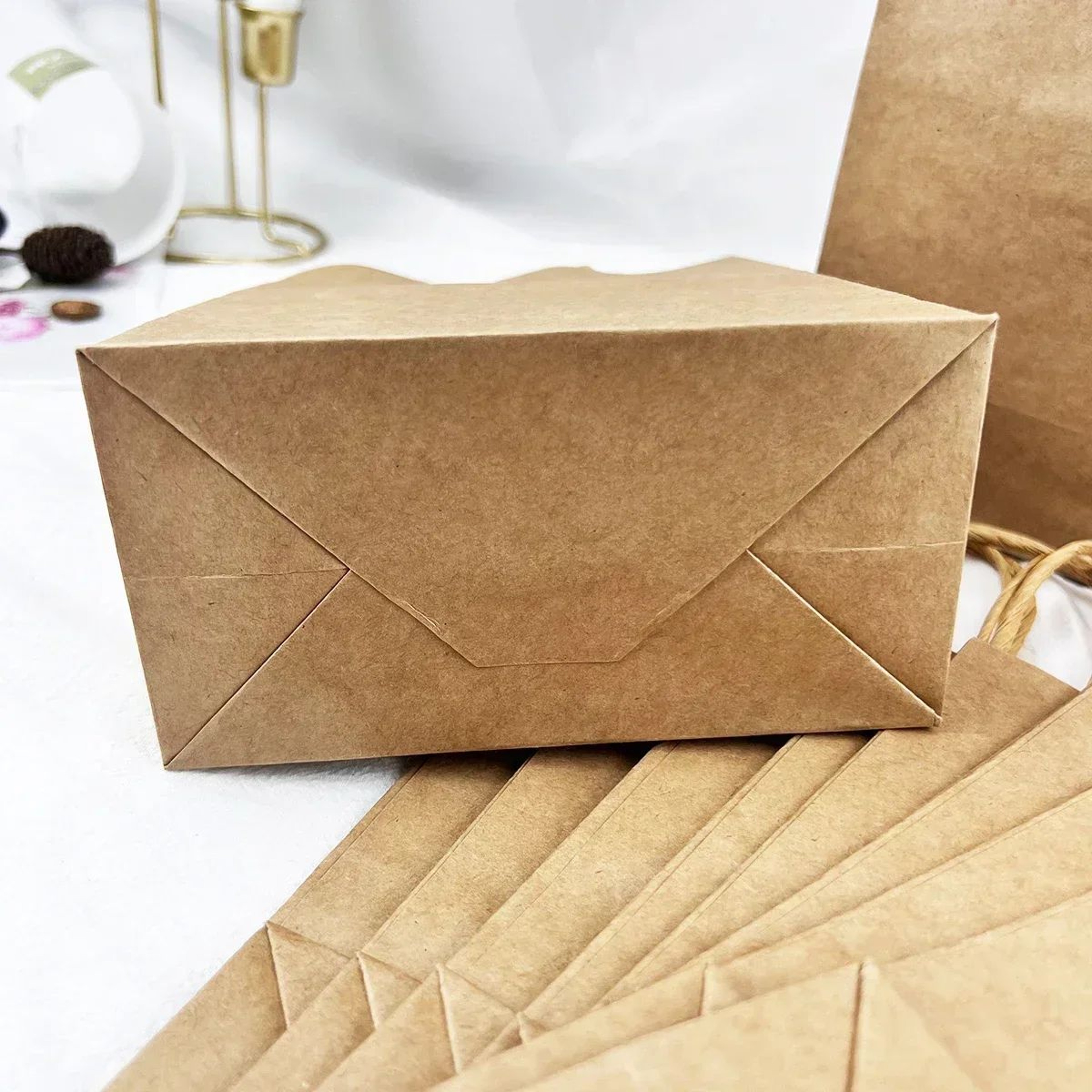 Kraft Paper Party Favor Bags For Birthday Gifts Candy And Shopping 2