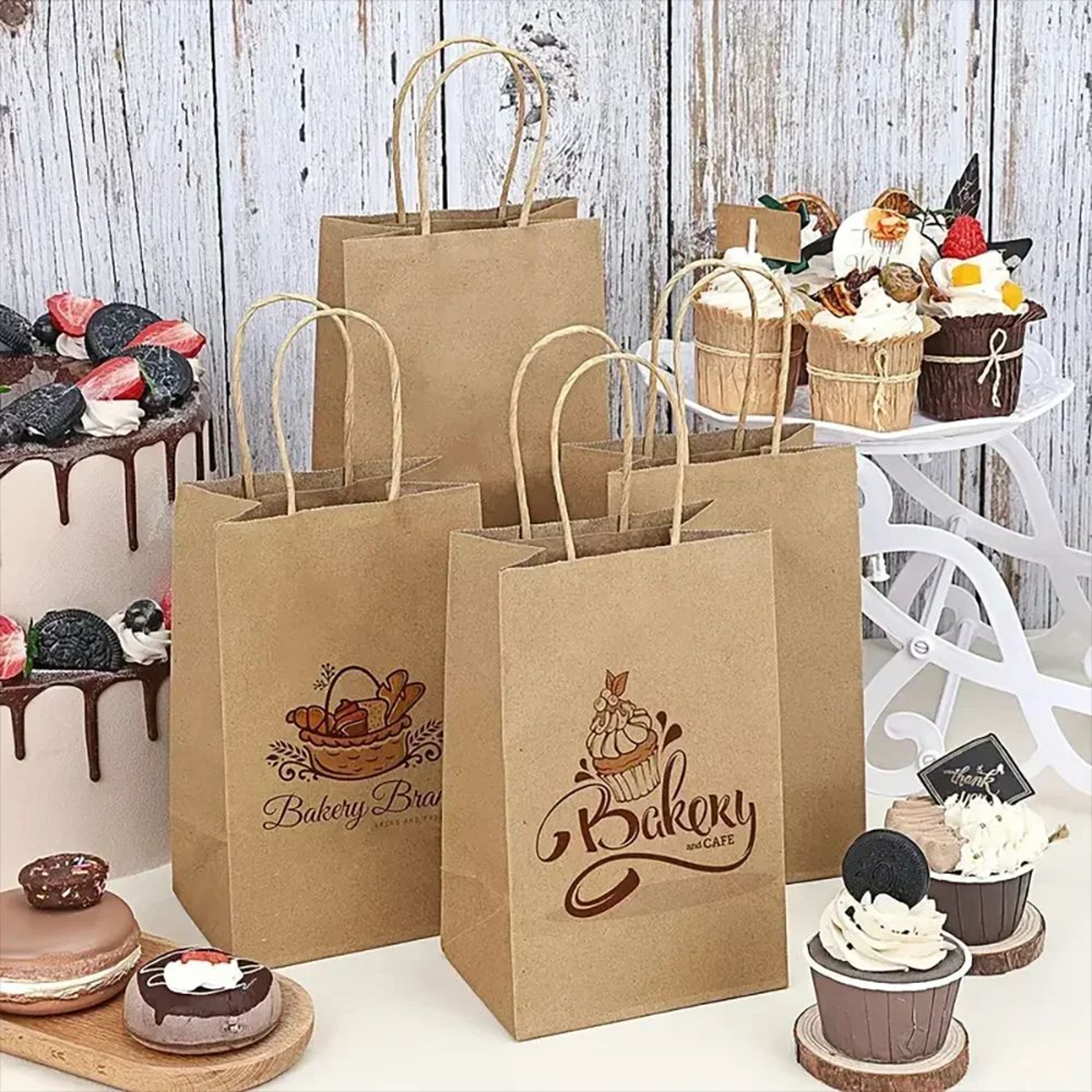 Kraft Paper Party Favor Bags For Birthday Gifts Candy And Shopping 9