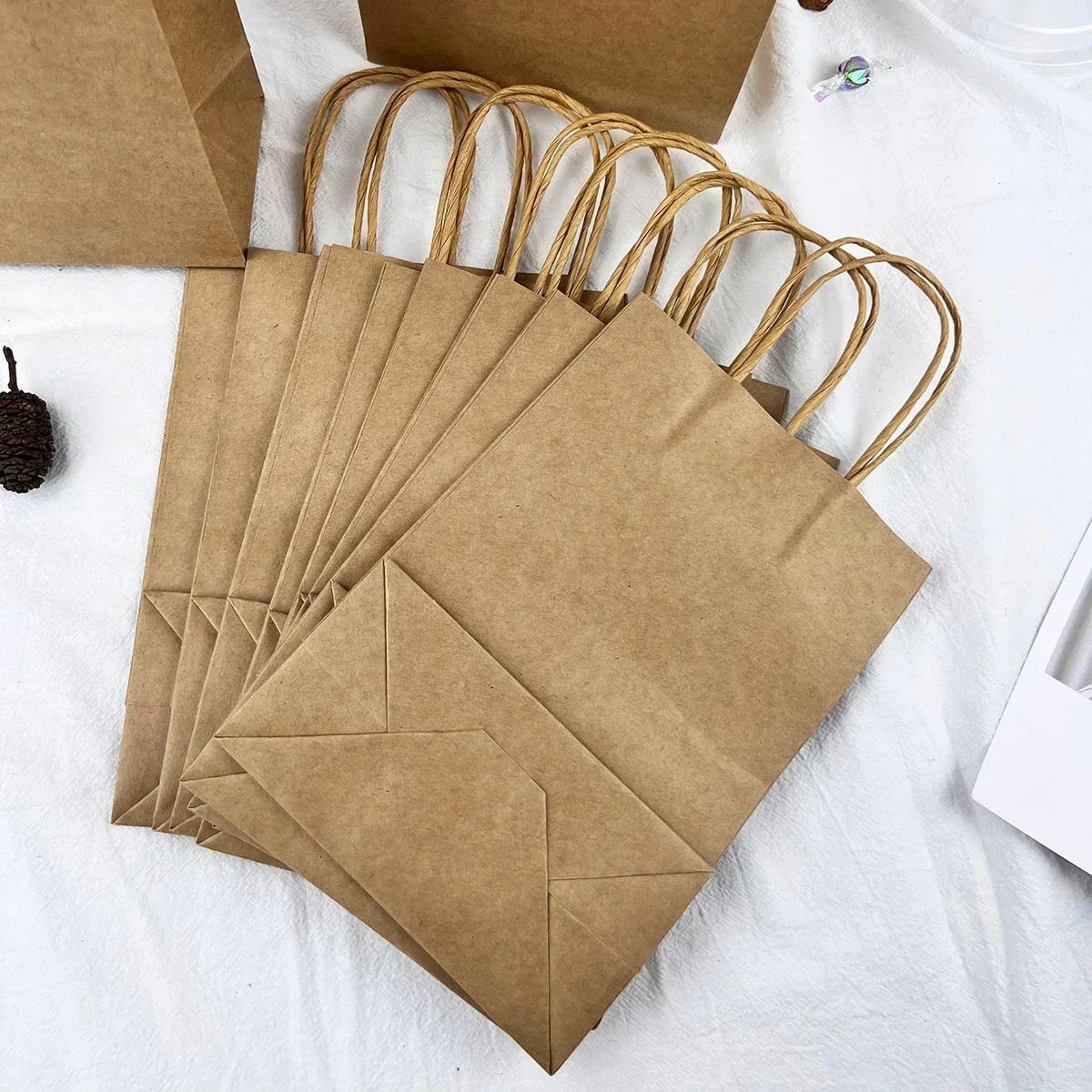 Kraft Paper Party Favor Bags For Birthday Gifts Candy And Shopping 13