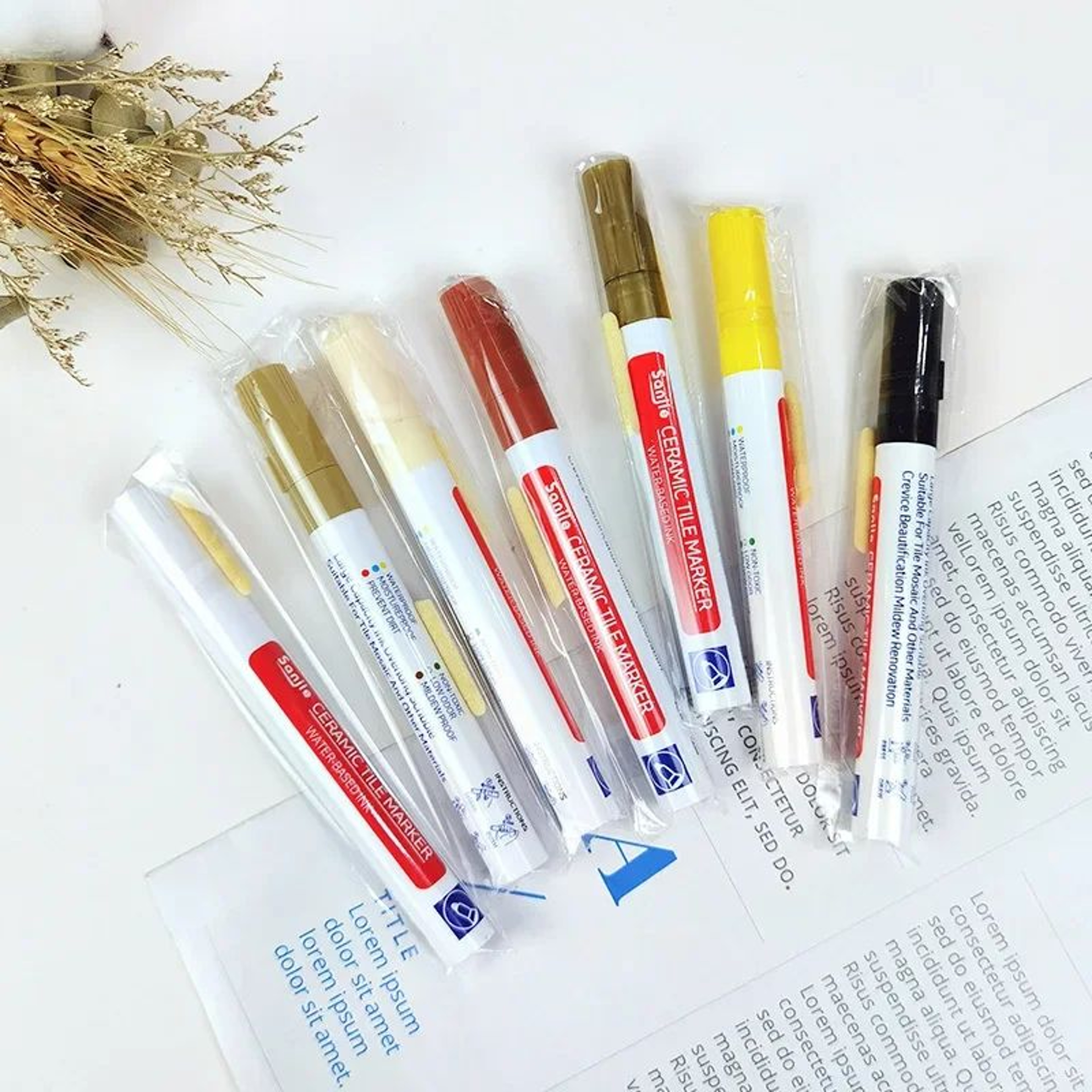 Tile Grout Refresh Marker Pens For Bathroom Wall And Floor Seams 4