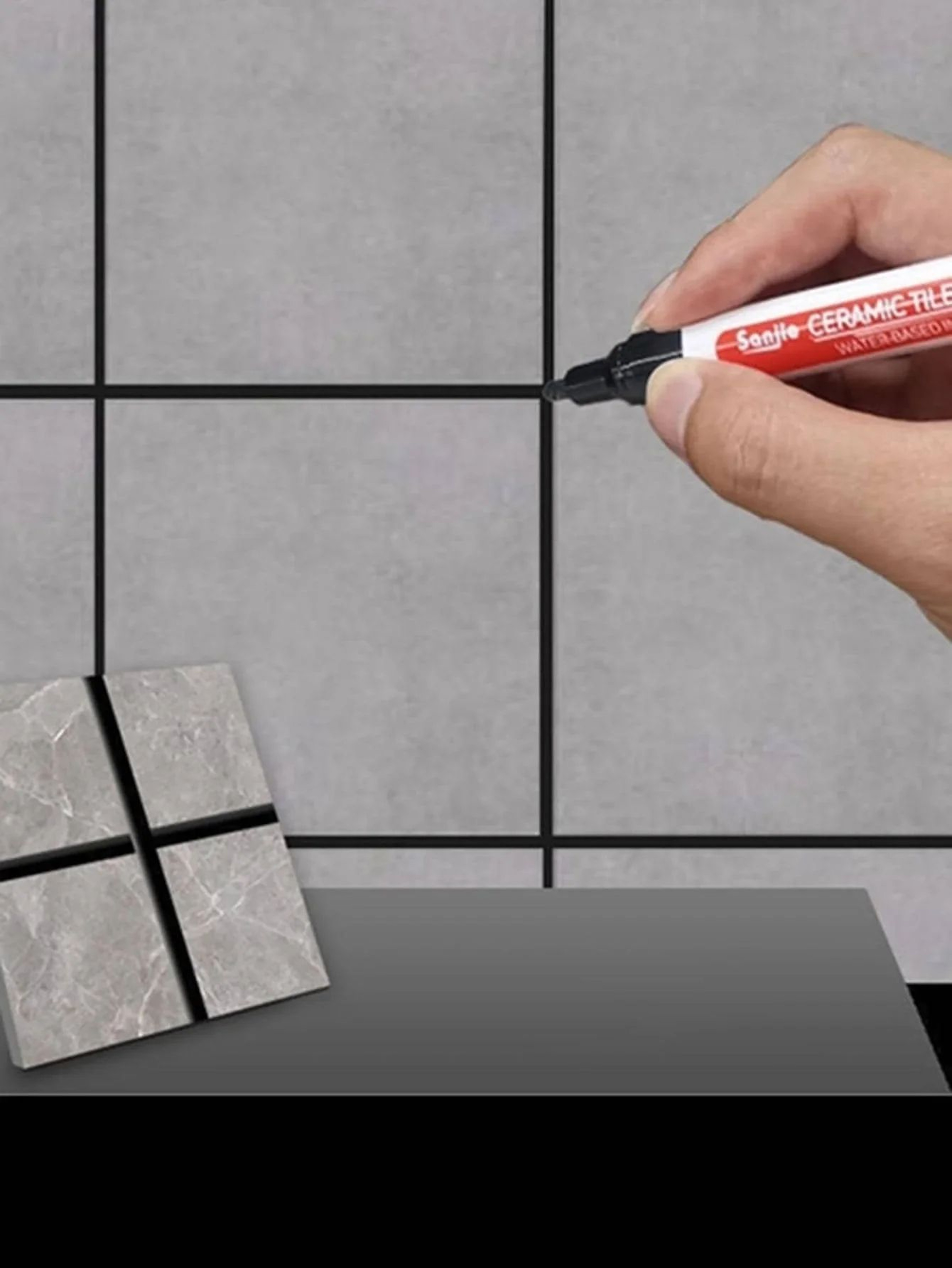 Tile Grout Refresh Marker Pens For Bathroom Wall And Floor Seams 9