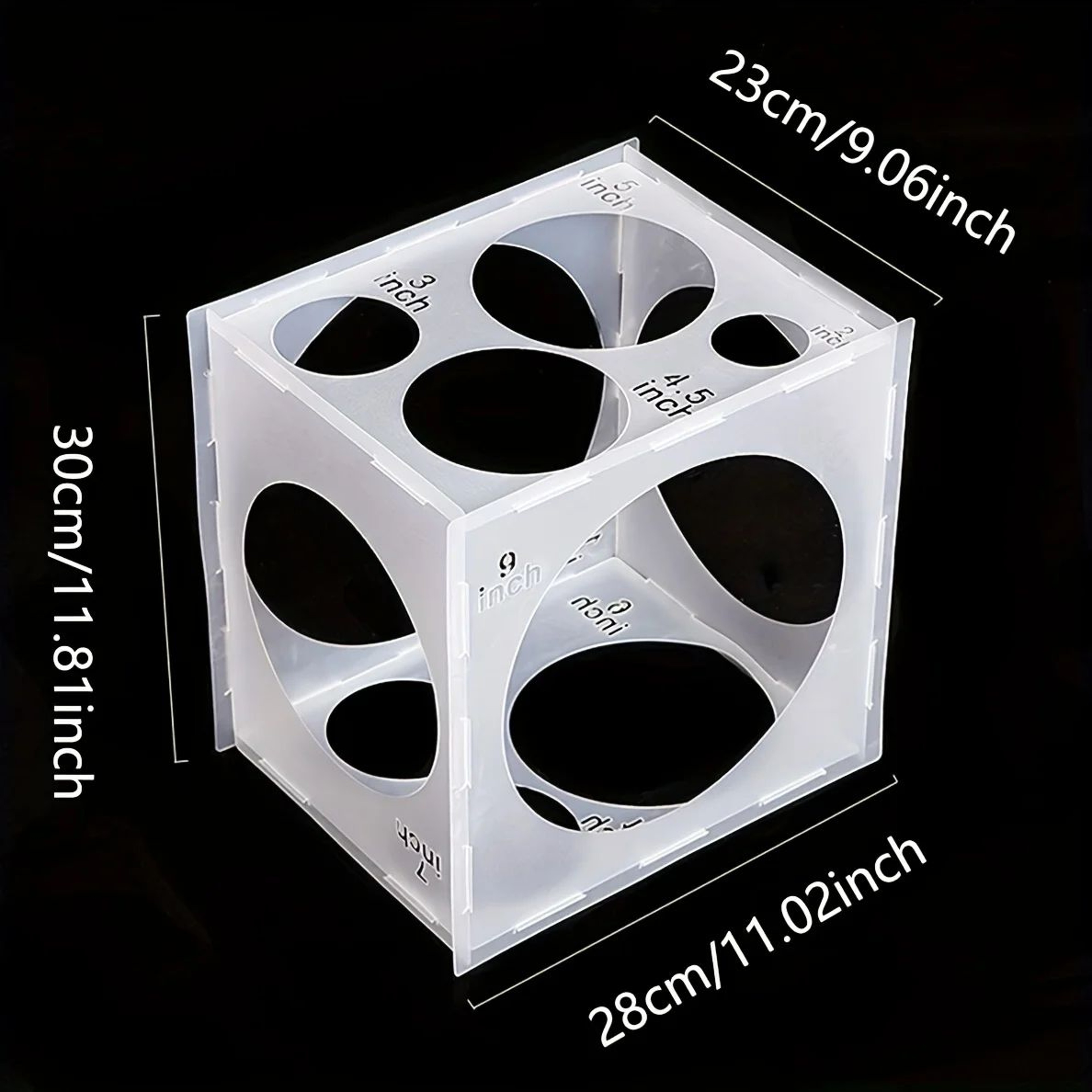 11 Hole Balloon Sizing Box For Wedding And Party Decorations 1