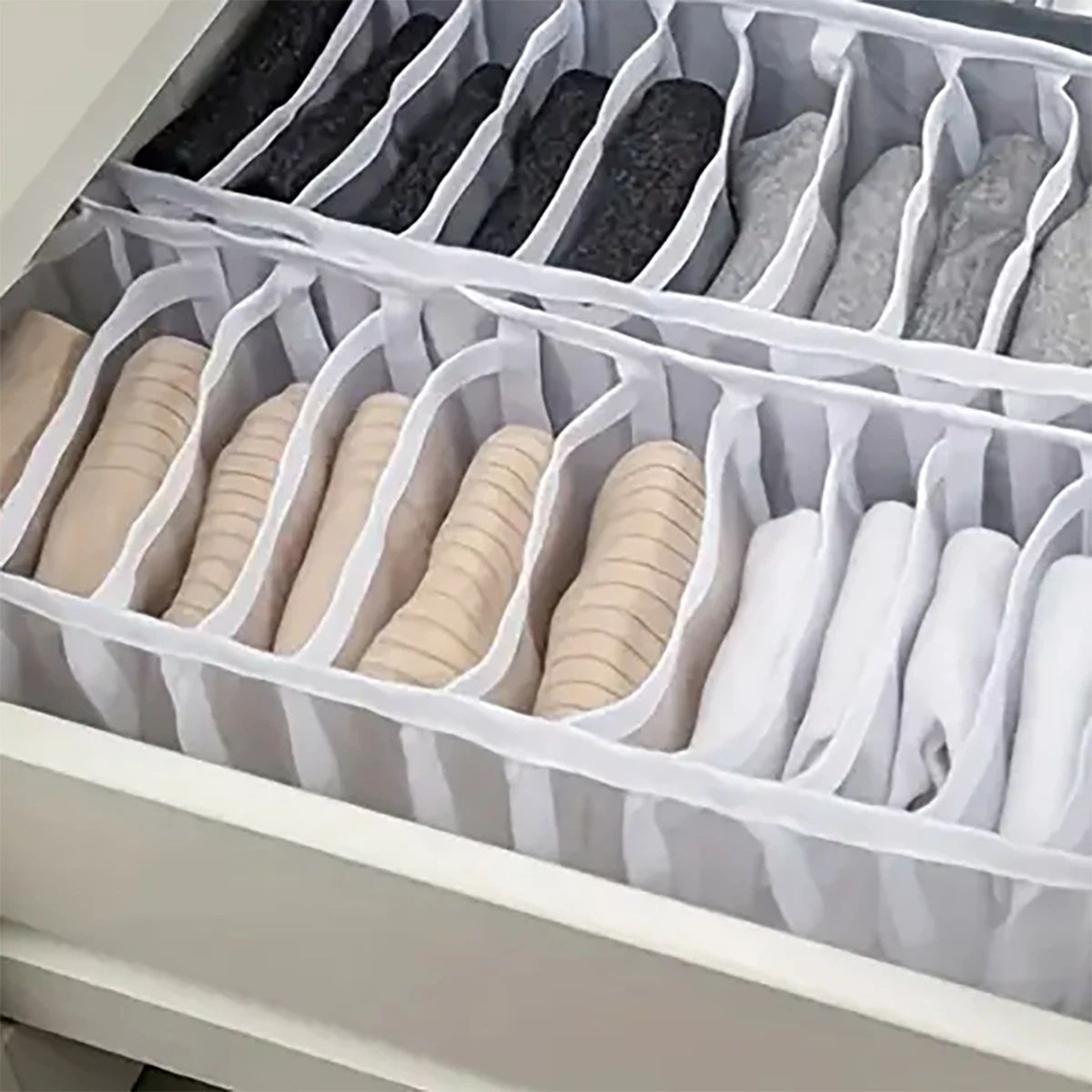 Foldable Underwear And Bra Drawer Organizer With Buckle Design 2