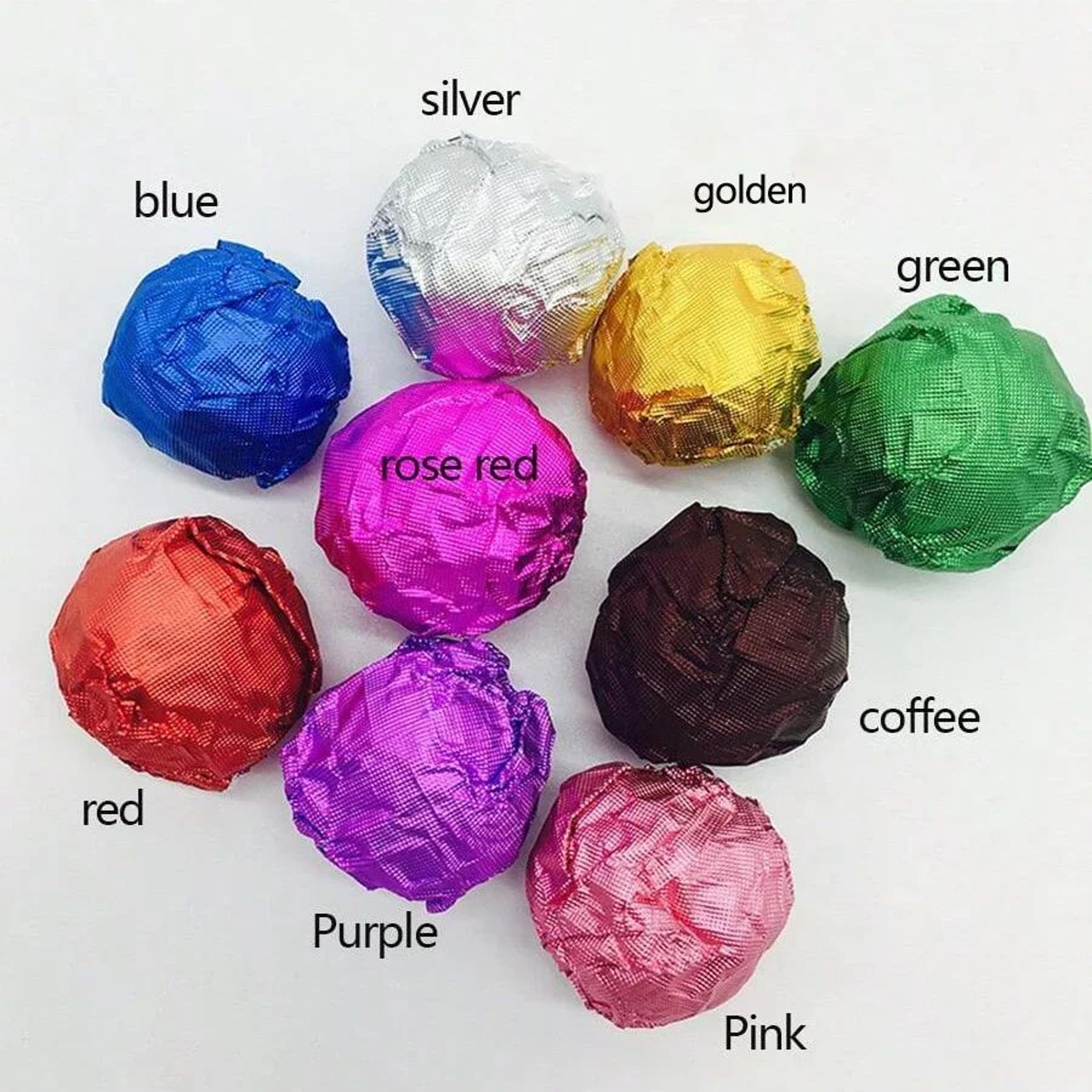 100 Piece Gold Foil Candy Wrapping Sheets For Chocolates And Wedding Favors 2
