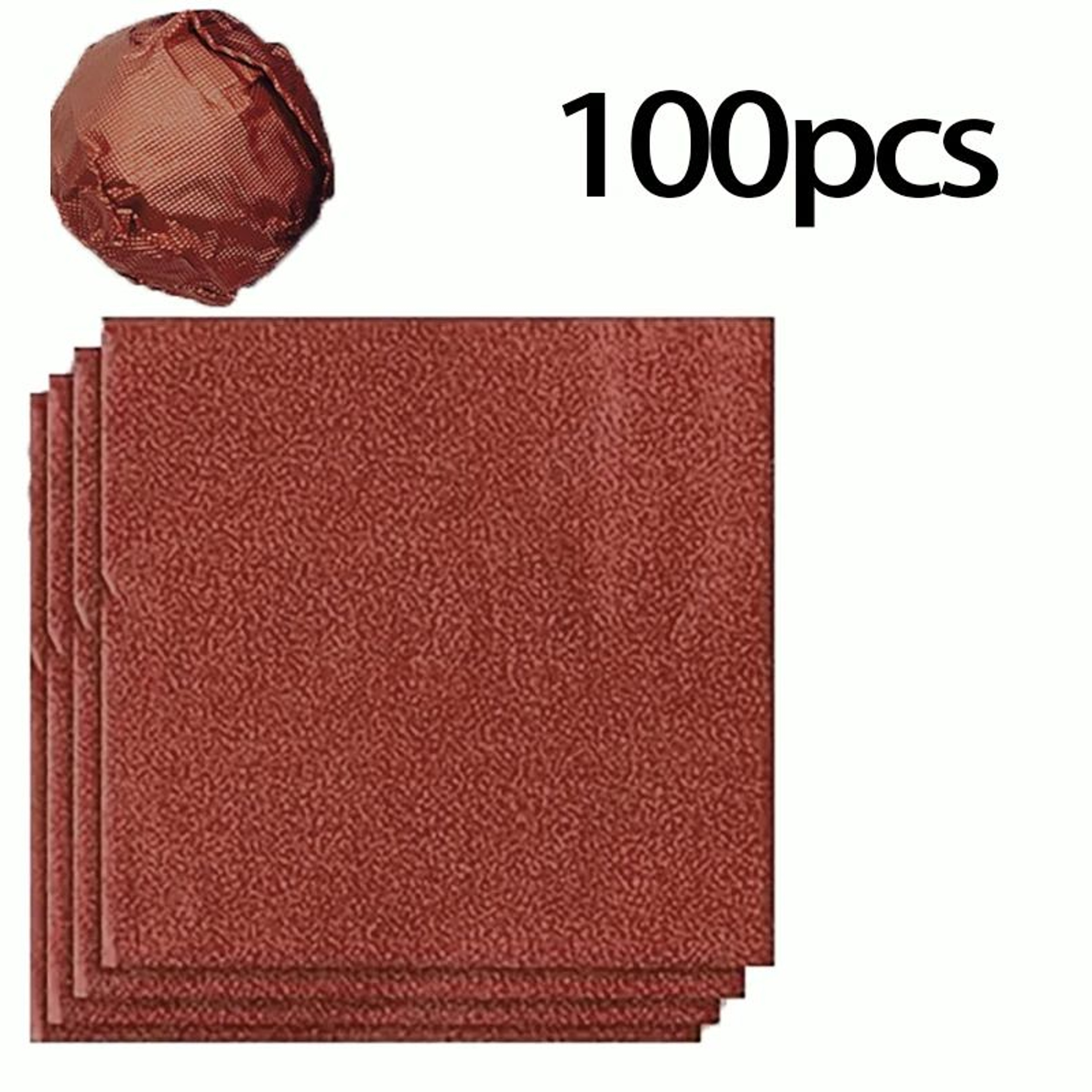 100 Piece Gold Foil Candy Wrapping Sheets For Chocolates And Wedding Favors 11