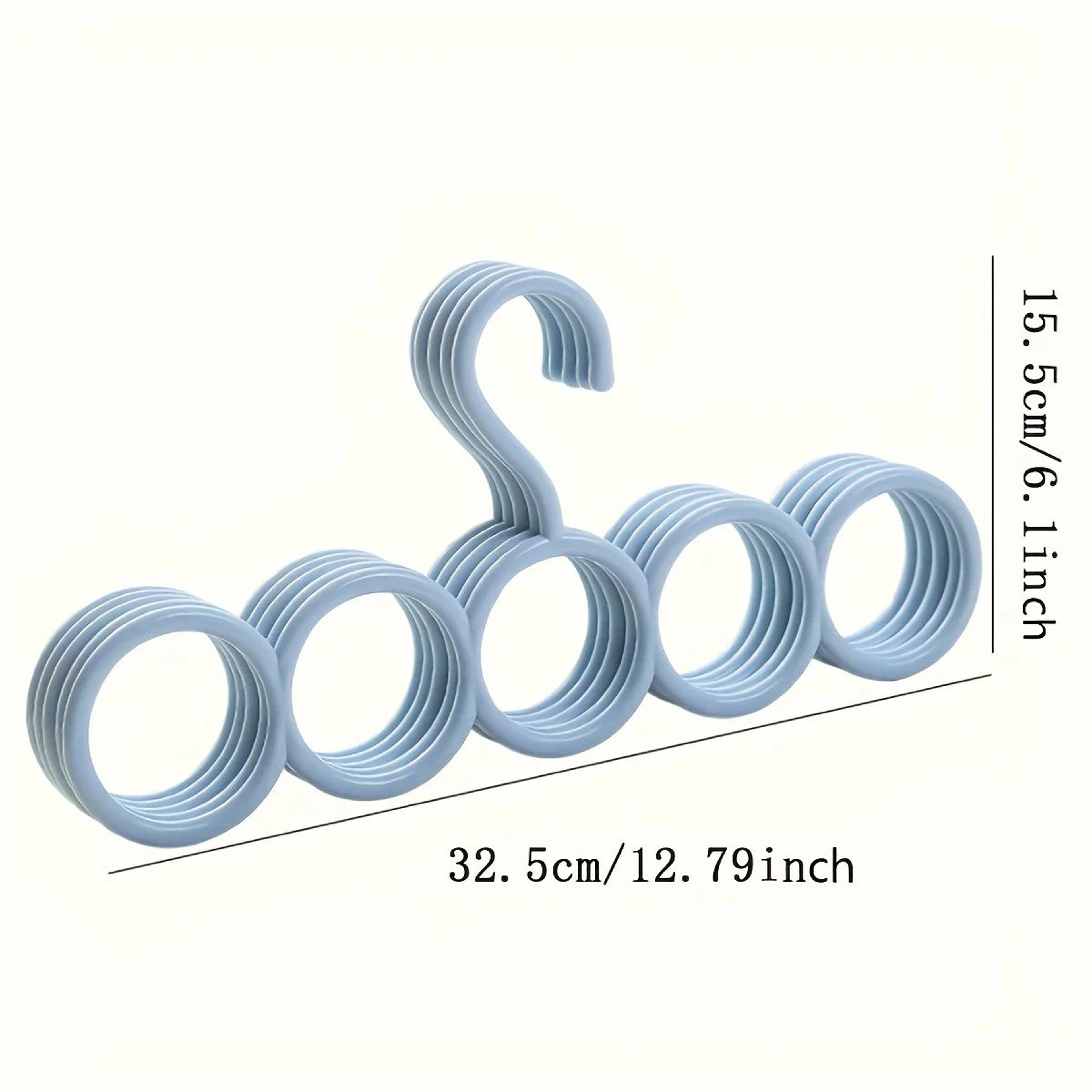 Five Ring Scarf And Clothing Storage Hanger For Closet Organization 1