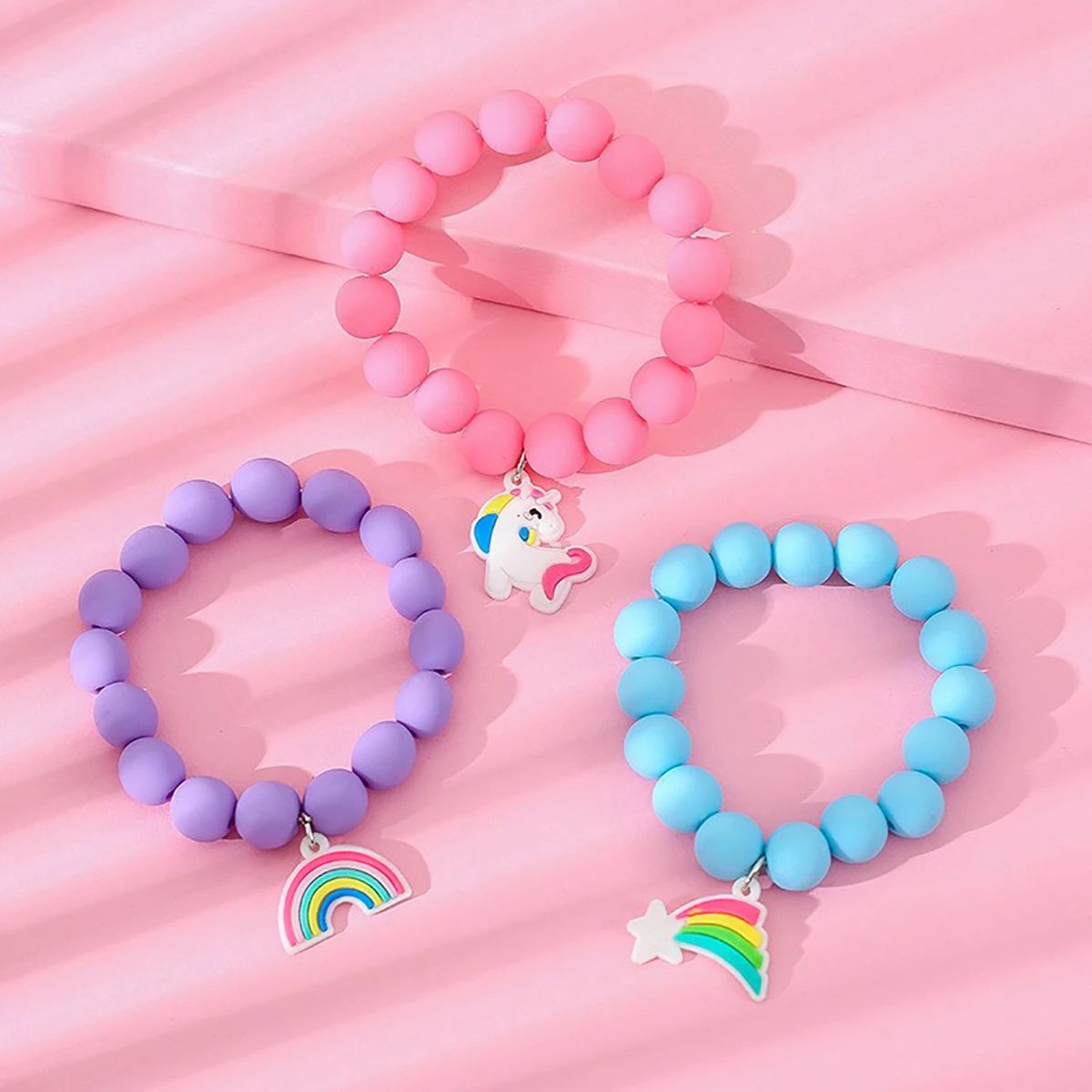 Cartoon Heart Themed Watch And Bracelet Gift Set For Students 3