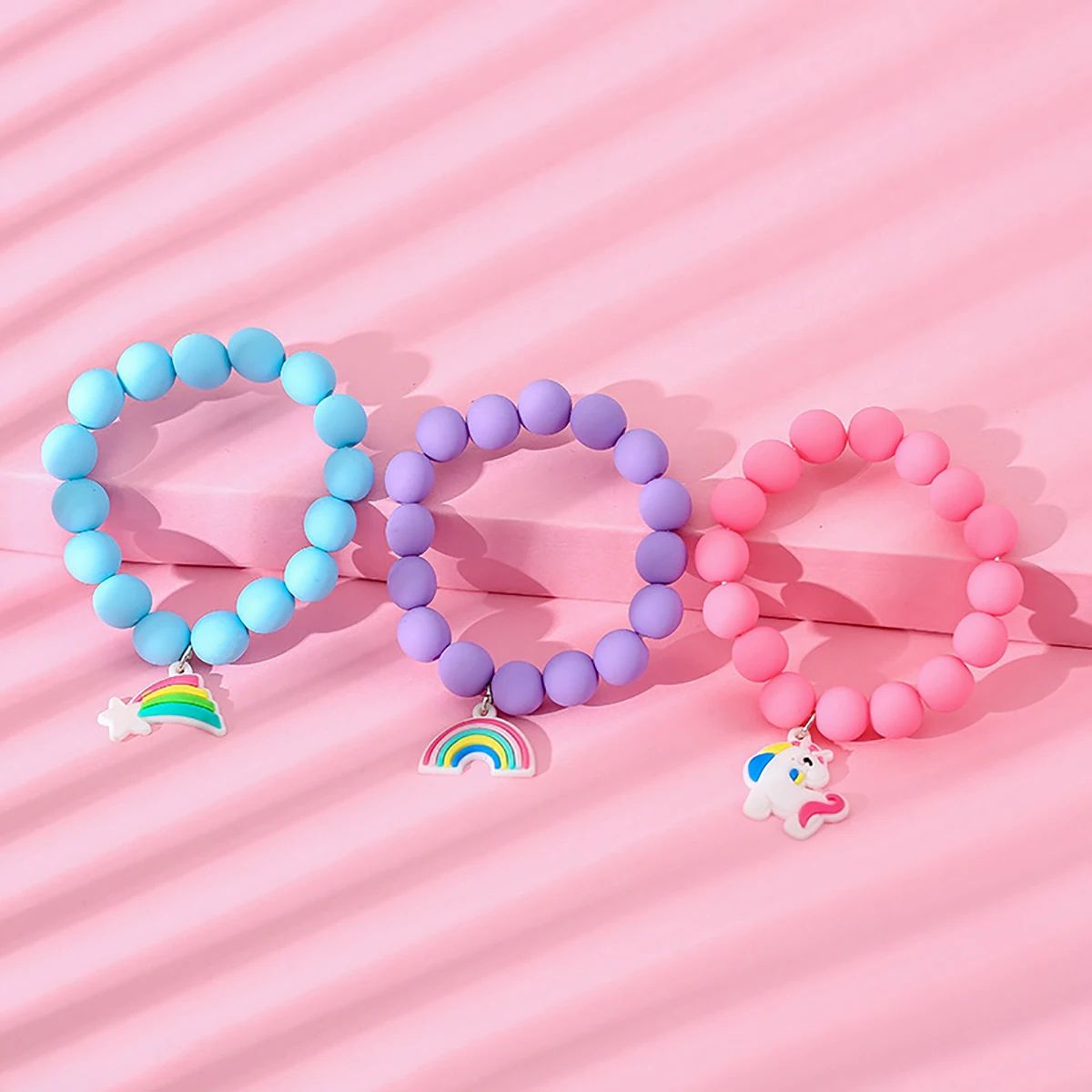 Cartoon Heart Themed Watch And Bracelet Gift Set For Students 4