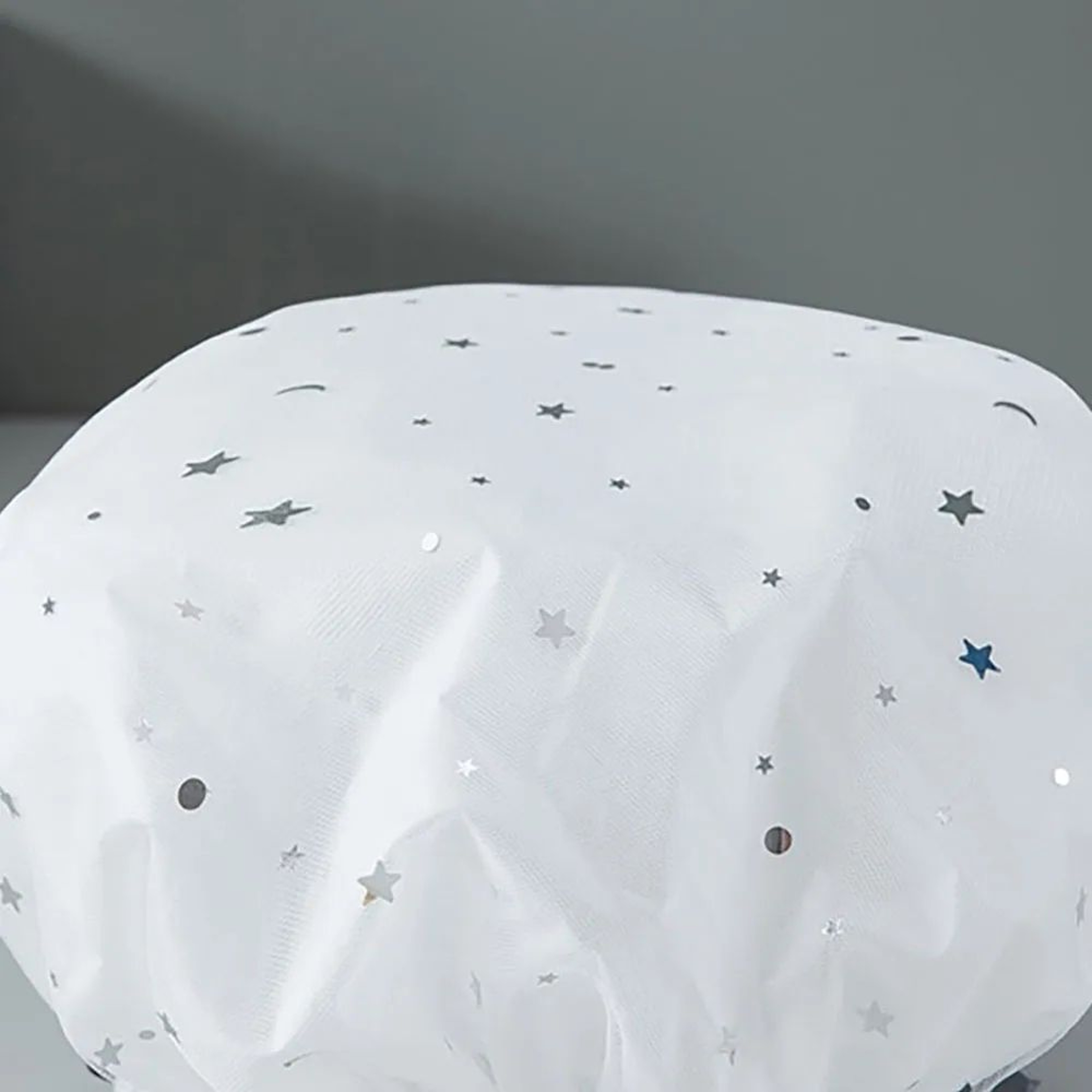 Large Reusable Waterproof Shower Cap With Elastic Band For Women 5