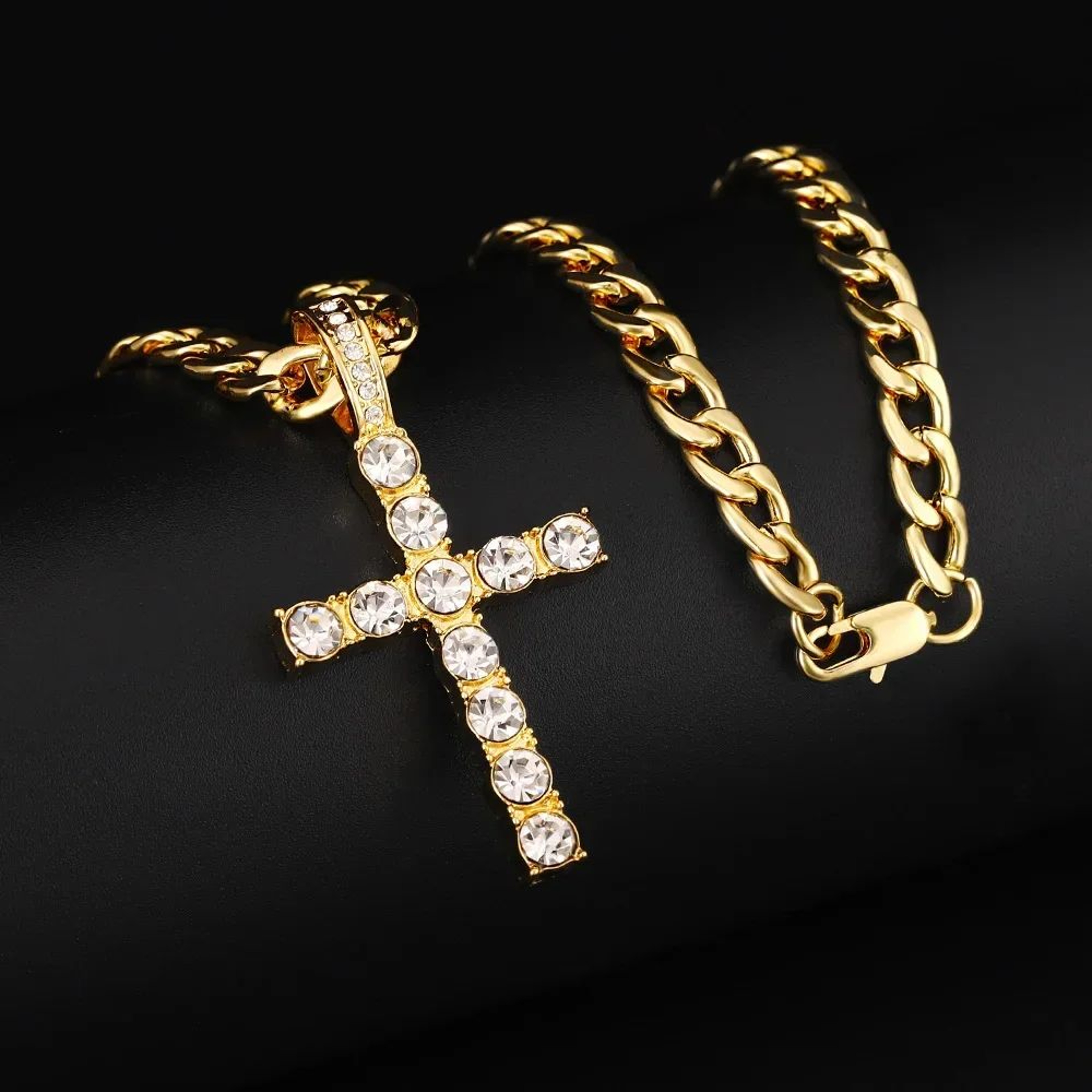 16mm Iced Out Miami Cuban Link Necklace And Bracelet Set 3
