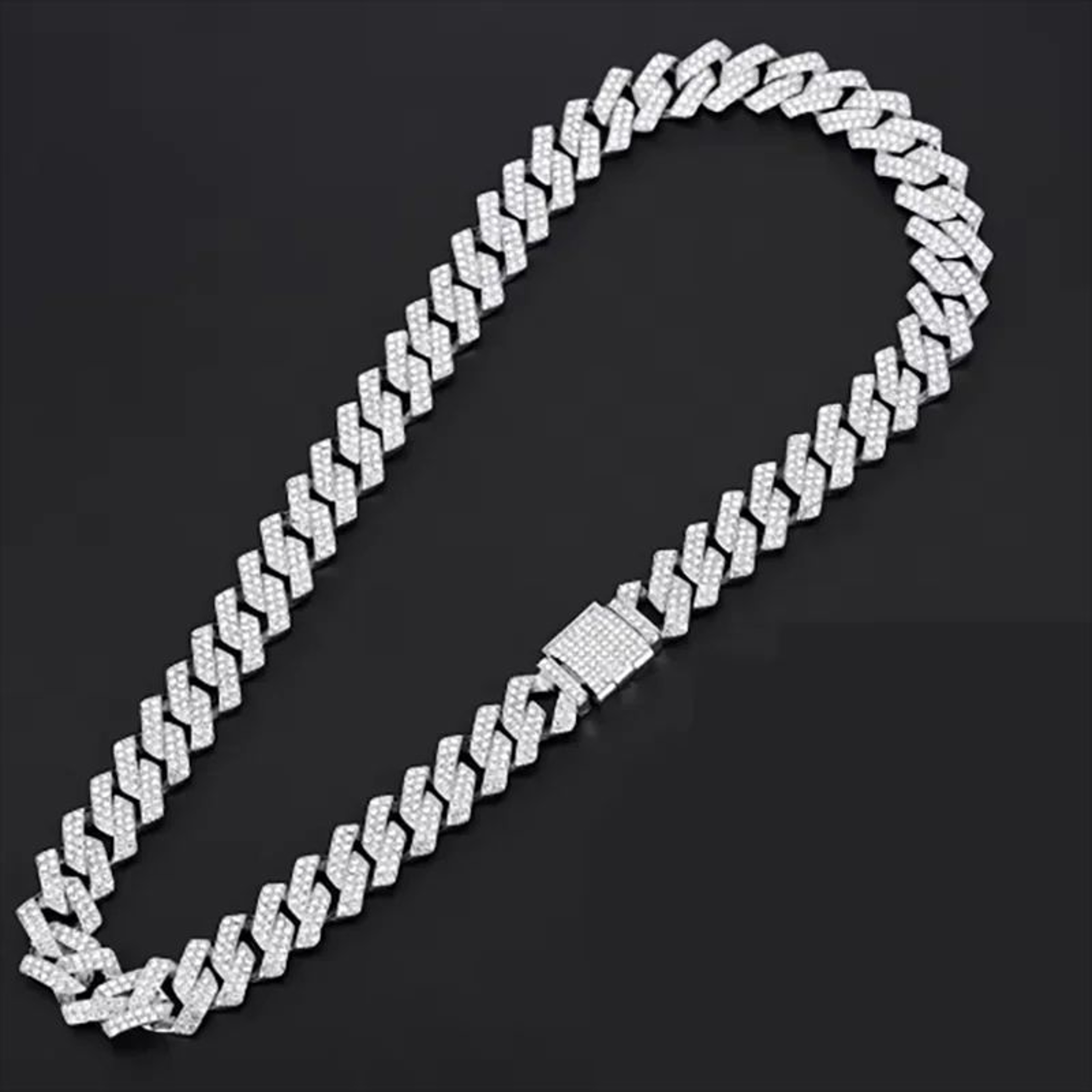 16mm Iced Out Miami Cuban Link Necklace And Bracelet Set 6