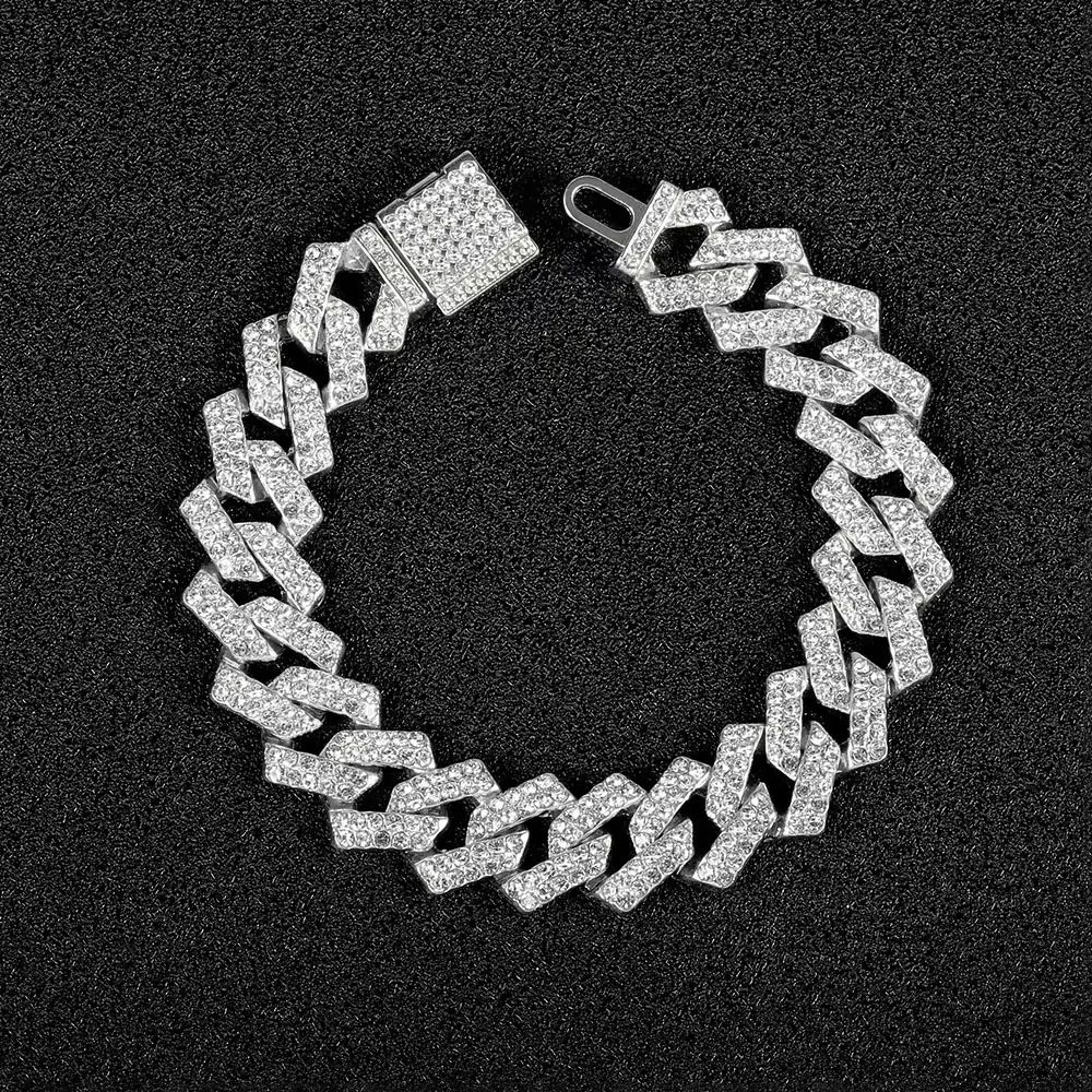 16mm Iced Out Miami Cuban Link Necklace And Bracelet Set 8
