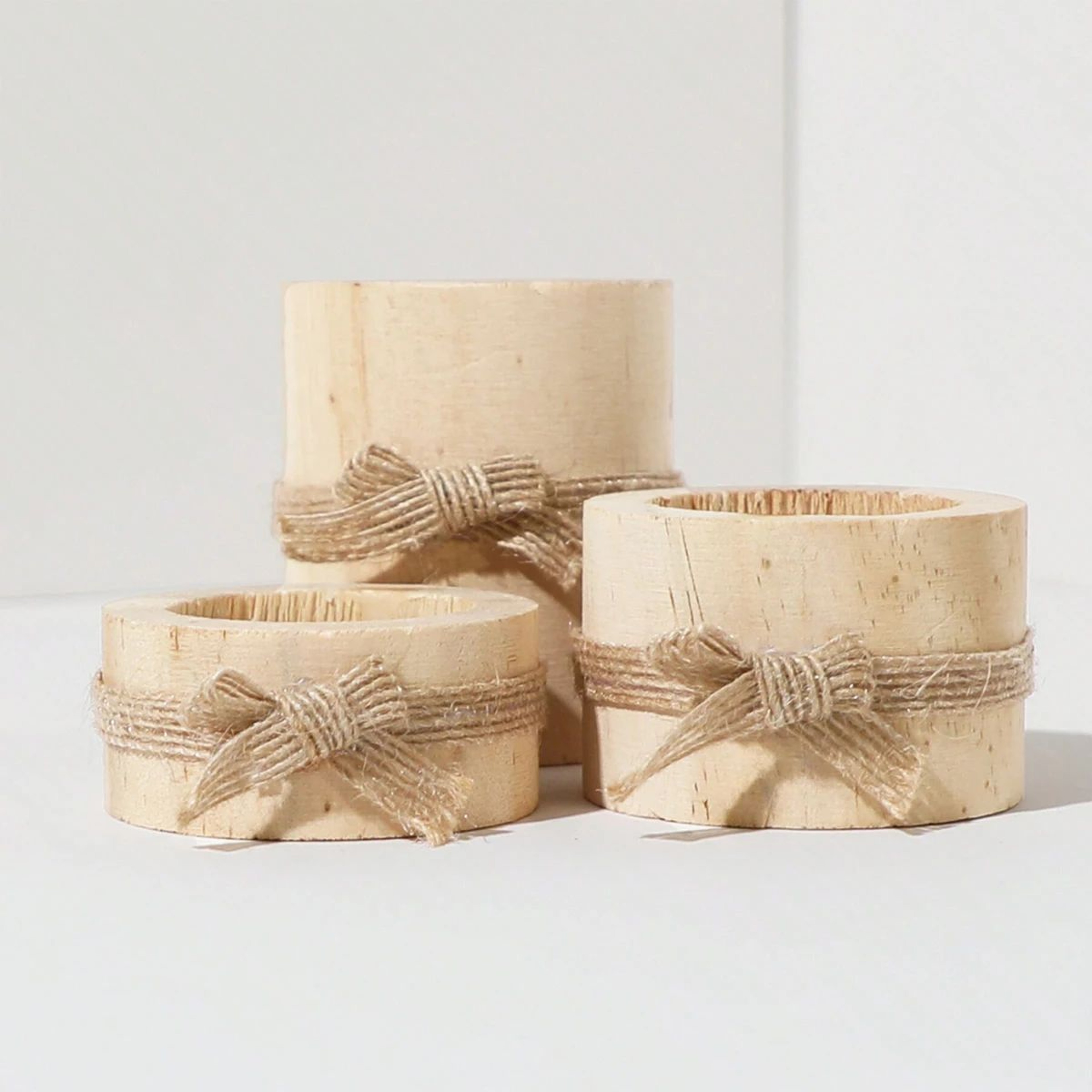 Wooden Tea Light Holder For Wedding And Birthday Table Decor 4