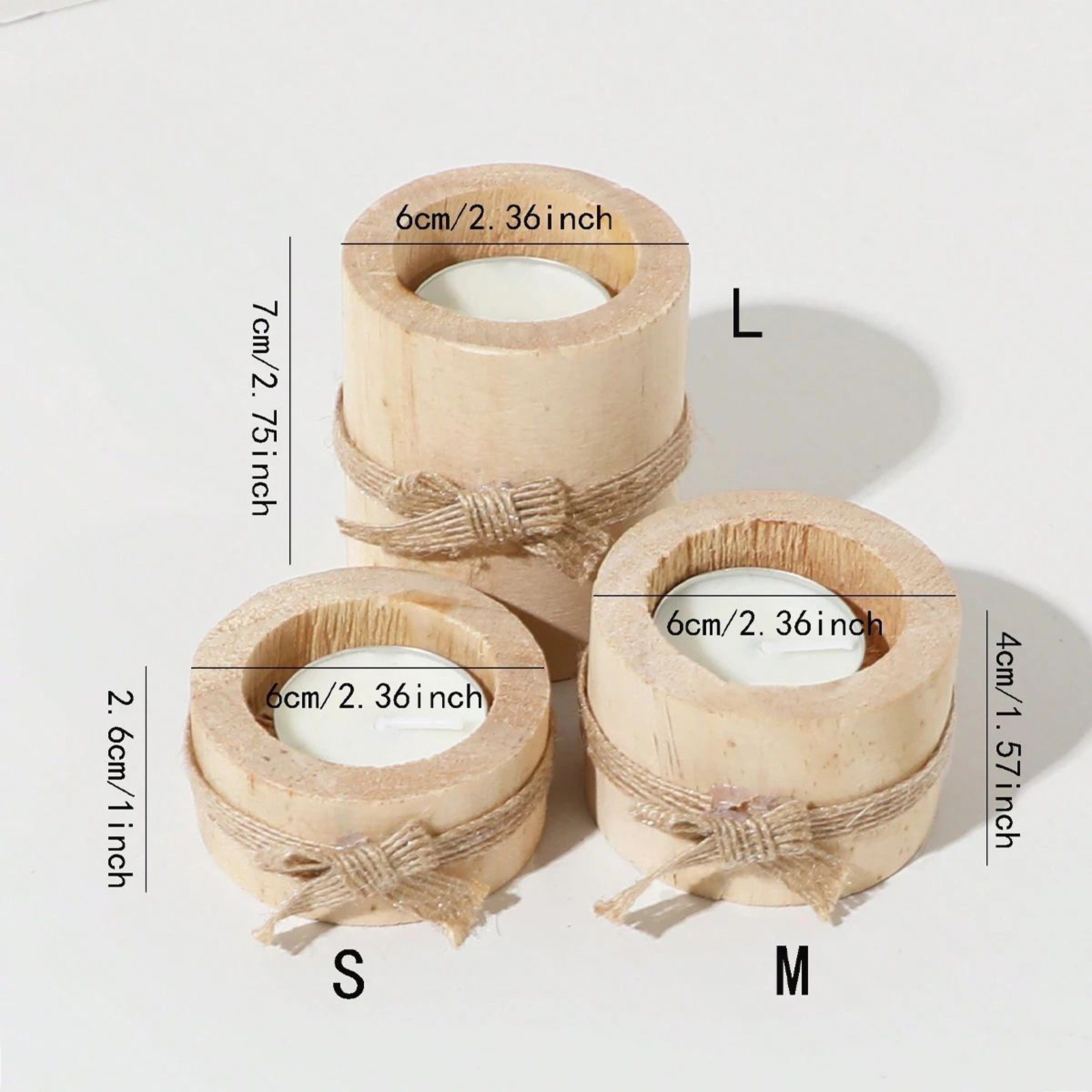 Wooden Tea Light Holder For Wedding And Birthday Table Decor 1
