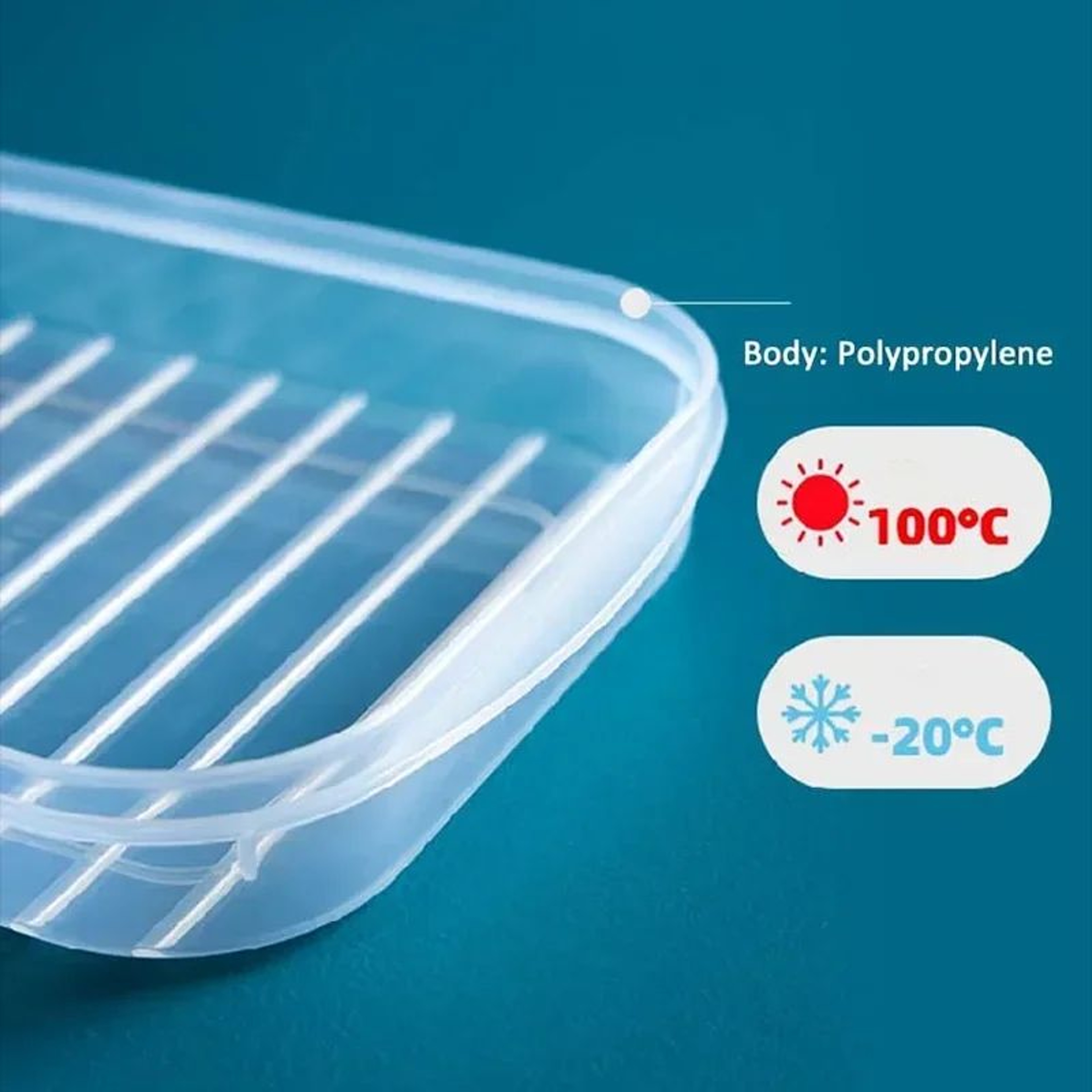 Transparent Divided Food Storage Box With Lid For Refrigerator Organization 5