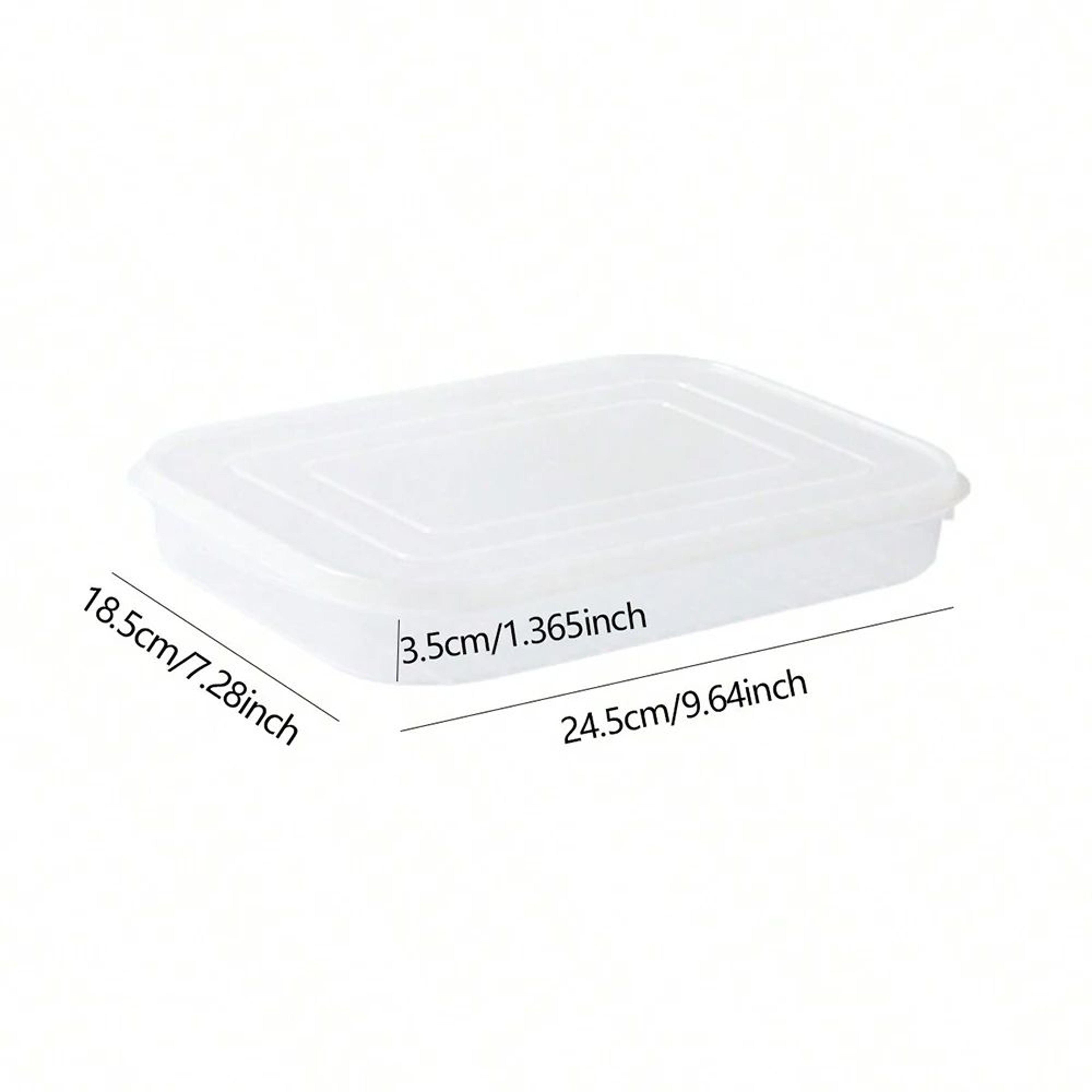 Transparent Divided Food Storage Box With Lid For Refrigerator Organization 7