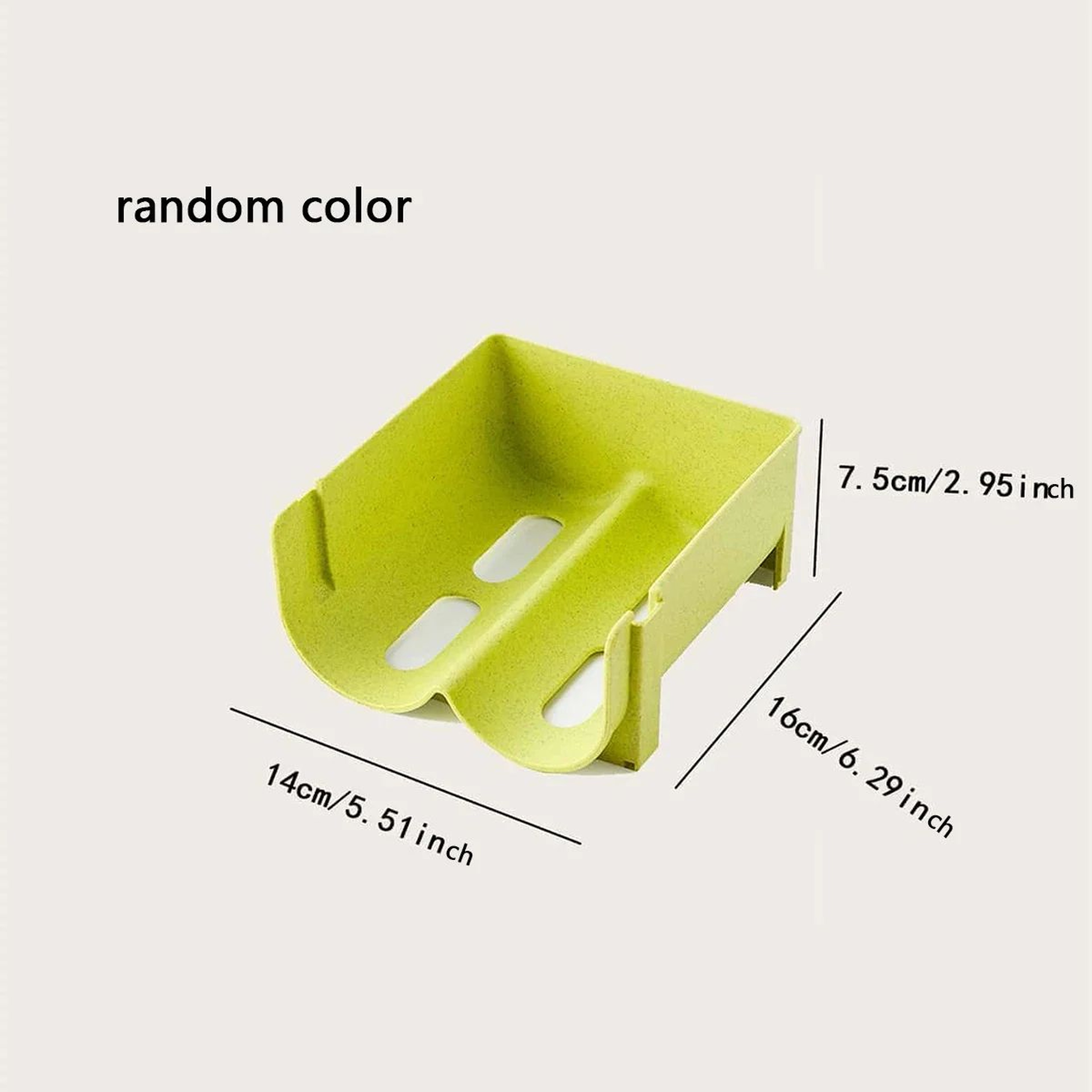 3 Piece Wheat Straw Refrigerator Beverage Stacking Storage Rack Set 4