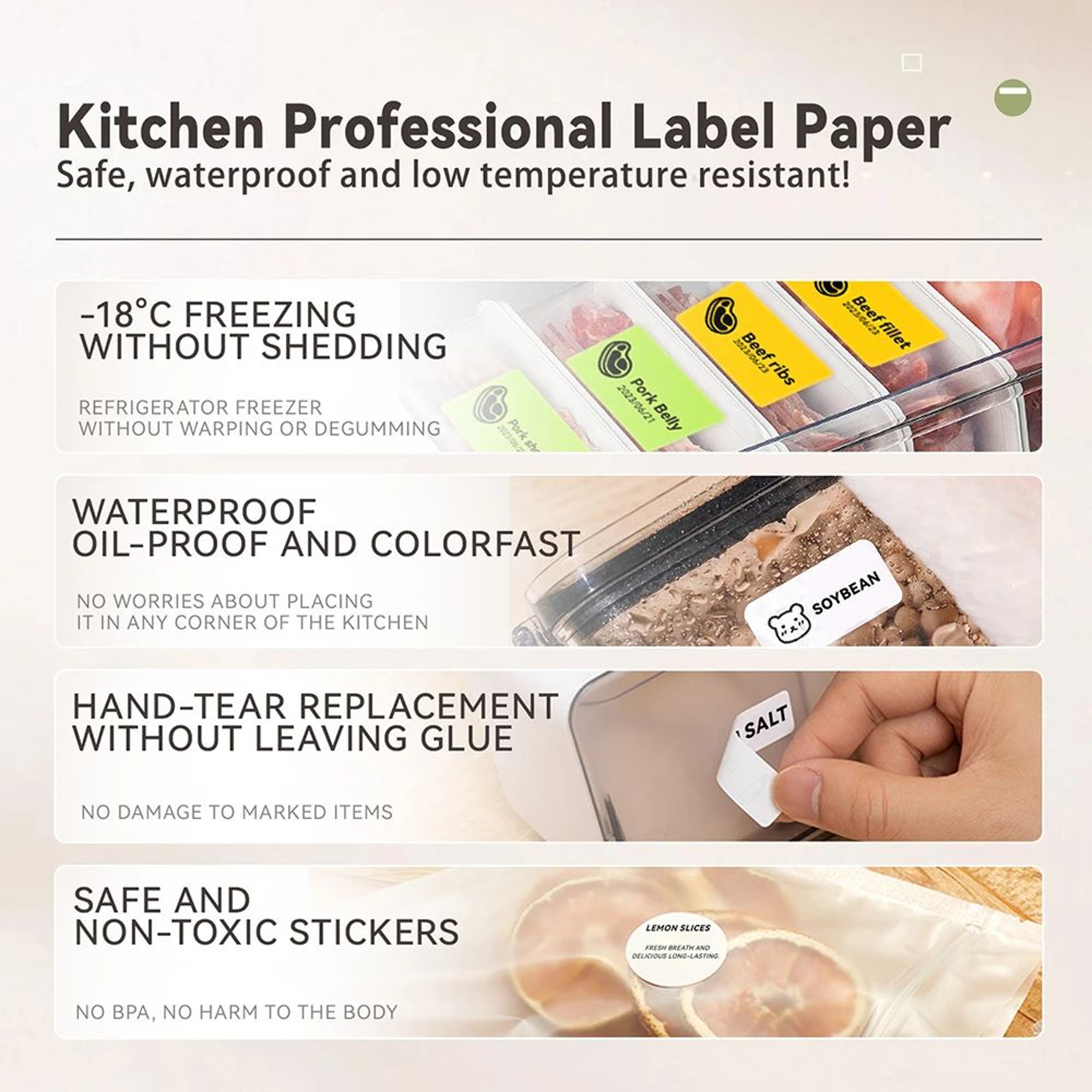NIIMBOT B1 B21 Bluetooth Label Maker With Freezer Labels For Food Storage 1