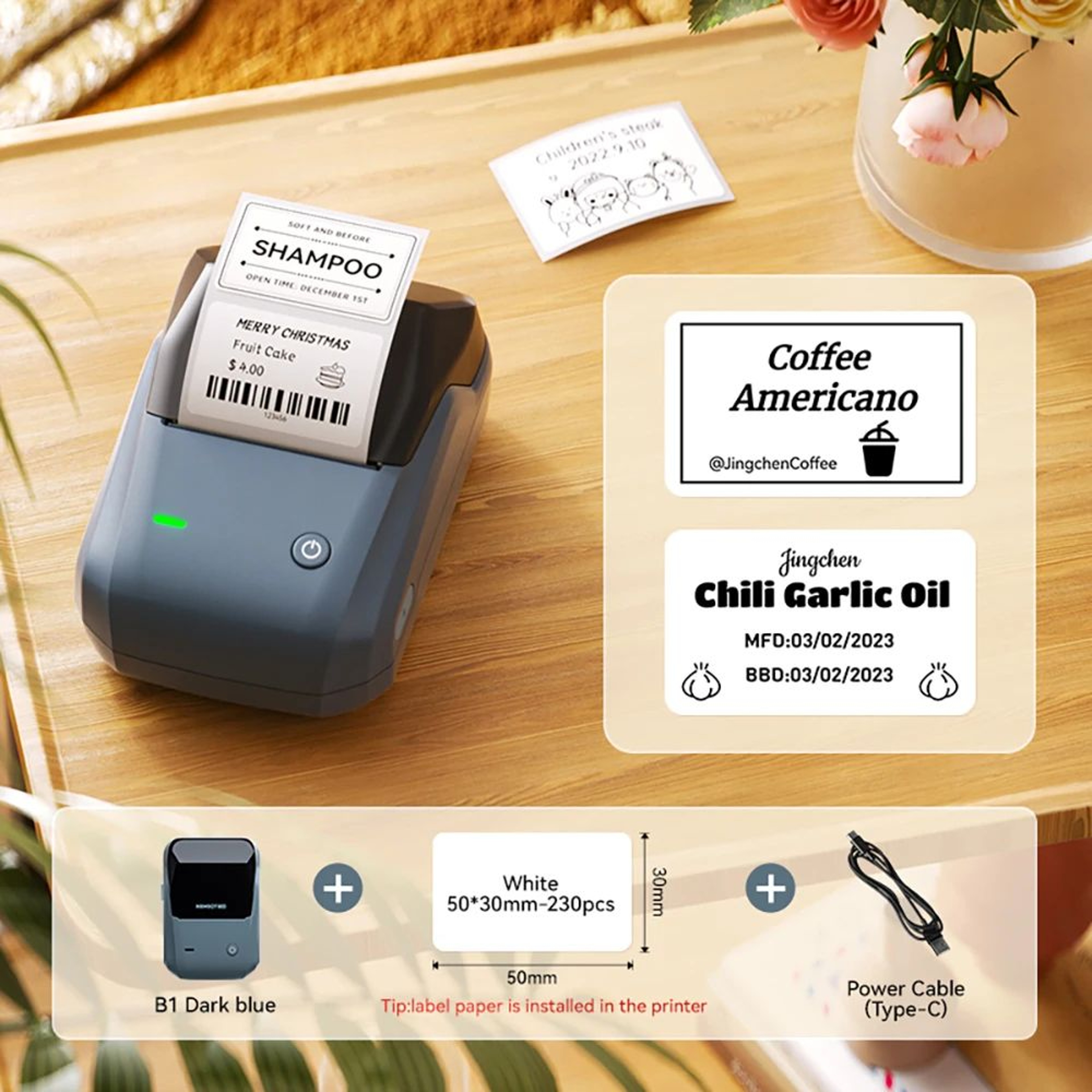 NIIMBOT B1 B21 Bluetooth Label Maker With Freezer Labels For Food Storage 10