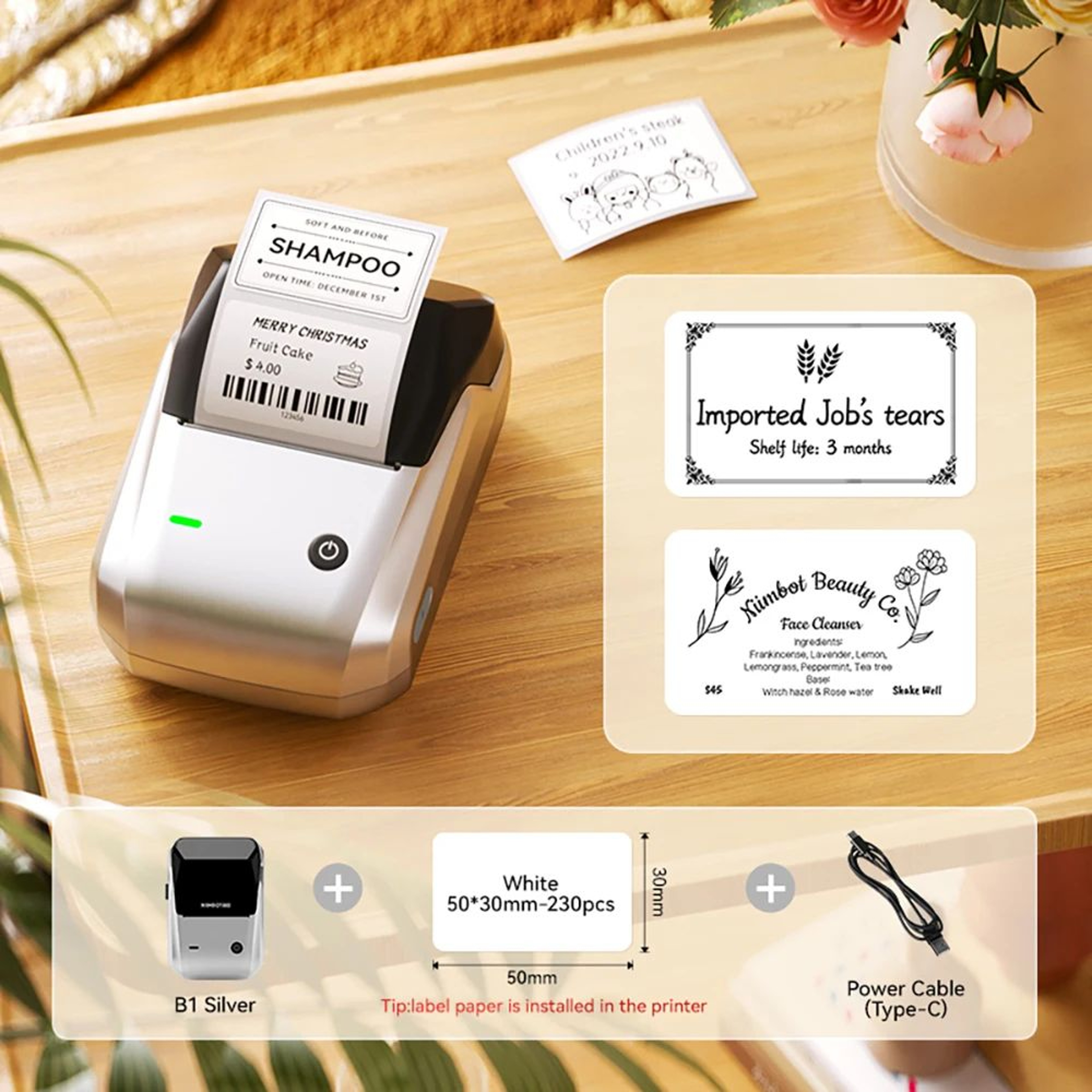 NIIMBOT B1 B21 Bluetooth Label Maker With Freezer Labels For Food Storage 6