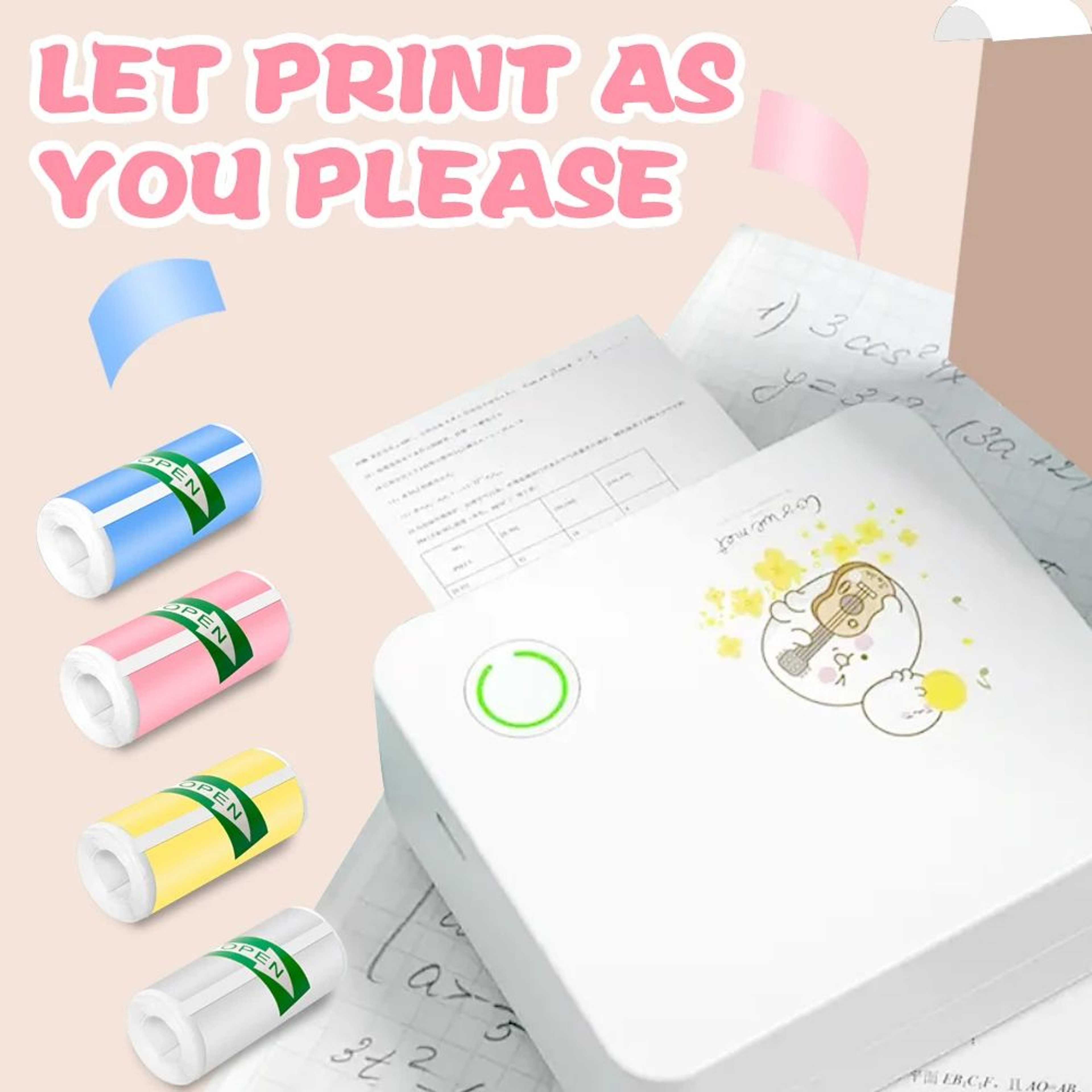Self Adhesive Thermal Paper Rolls For Mini Photo And Label Printers 2