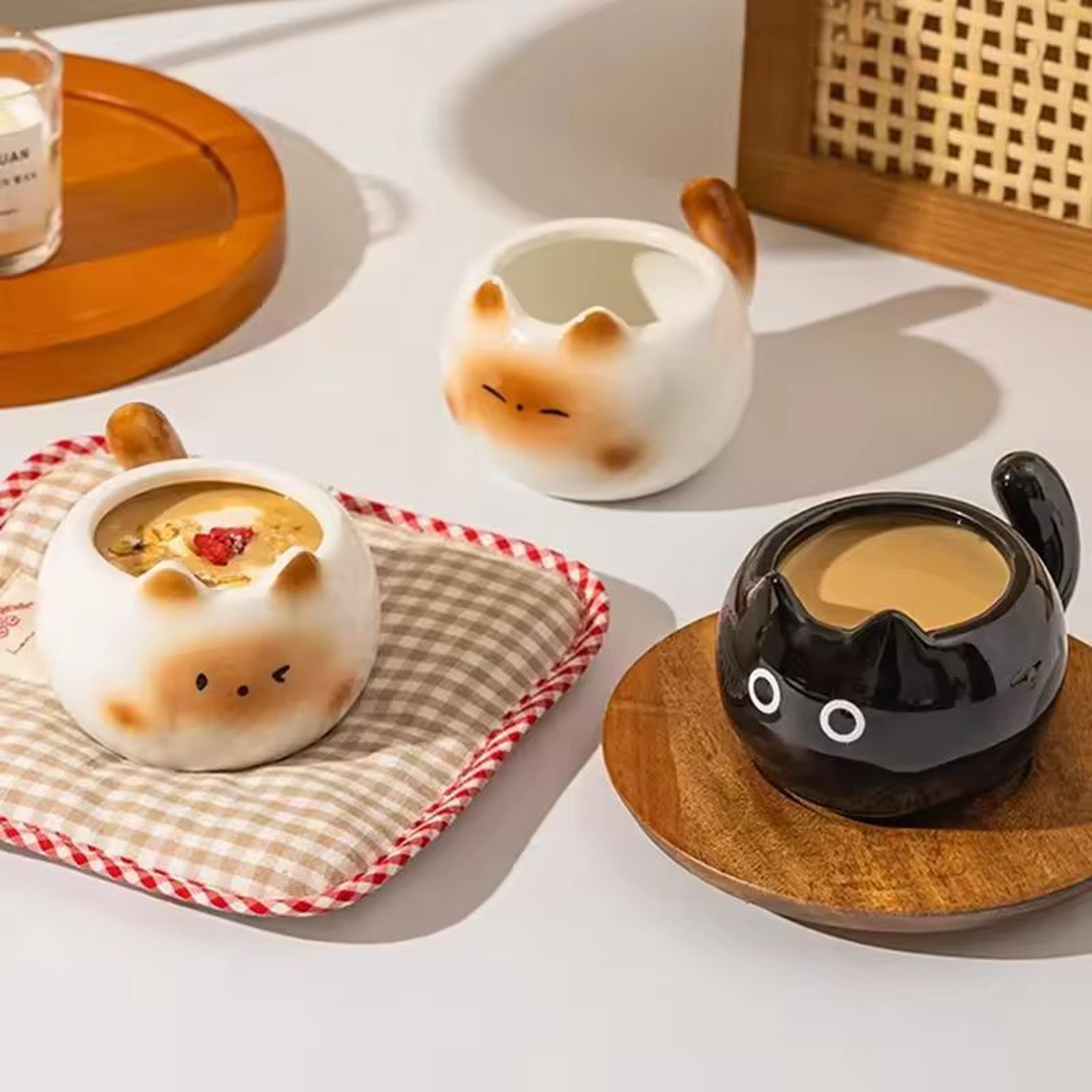 Siamese Cat Mug  Cute Ceramic Latte Cup  GiftReady Coffee Cup 4