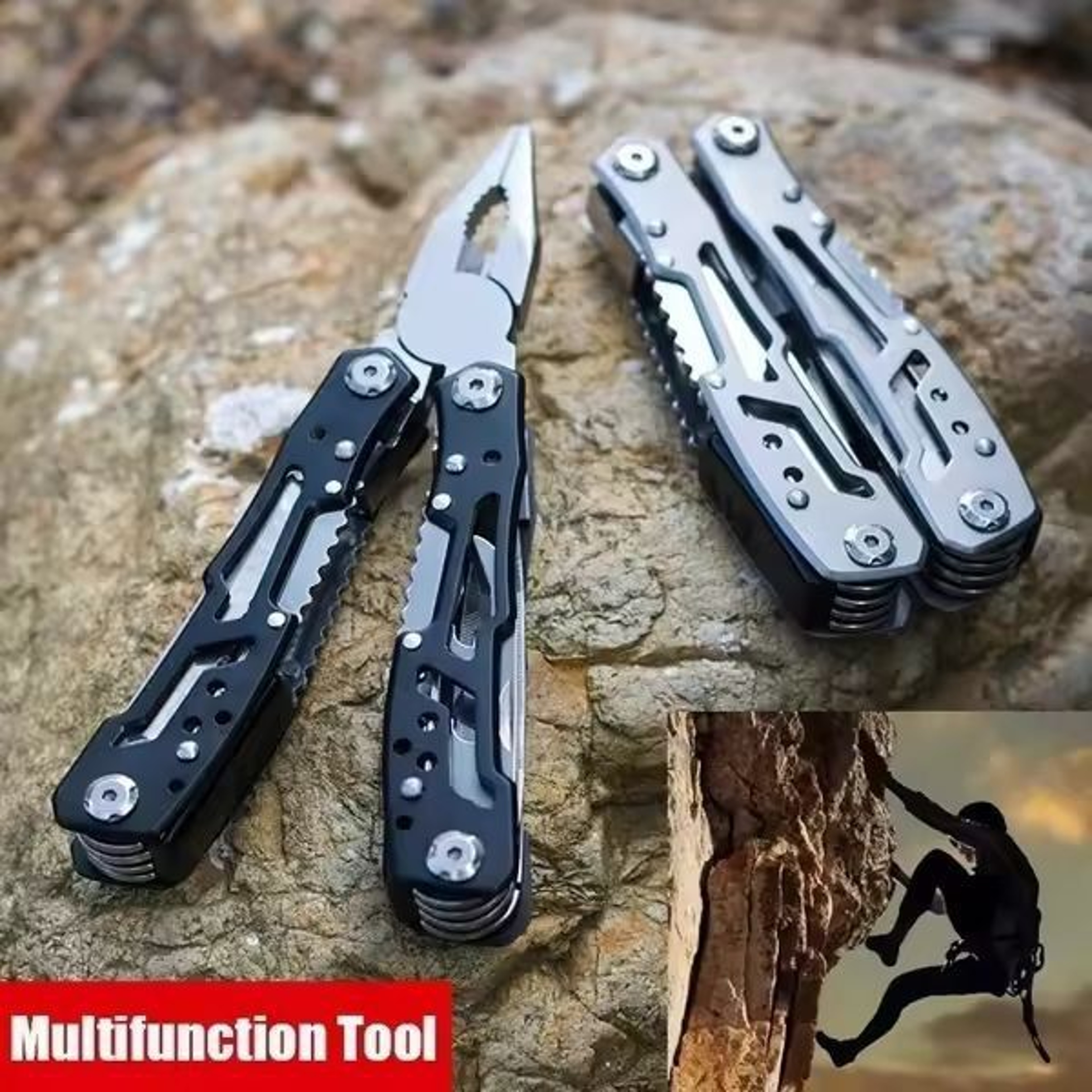 AllPurpose 15in1 Folding Survival MultiTool  Compact Pliers Knife  Outdoor Gear 6