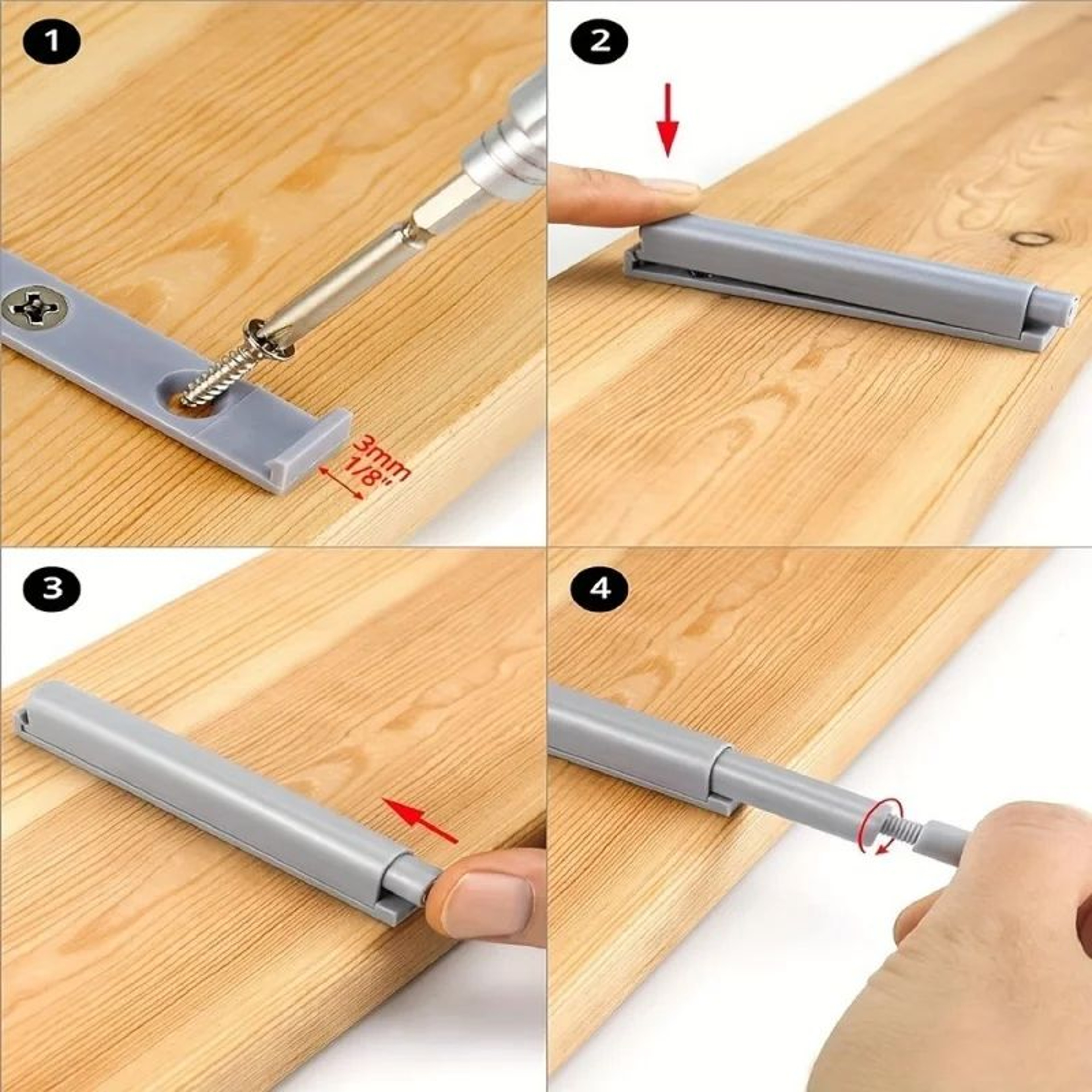 SilentSeal SoftClose Cabinet Damper Buffers 510Pack 5
