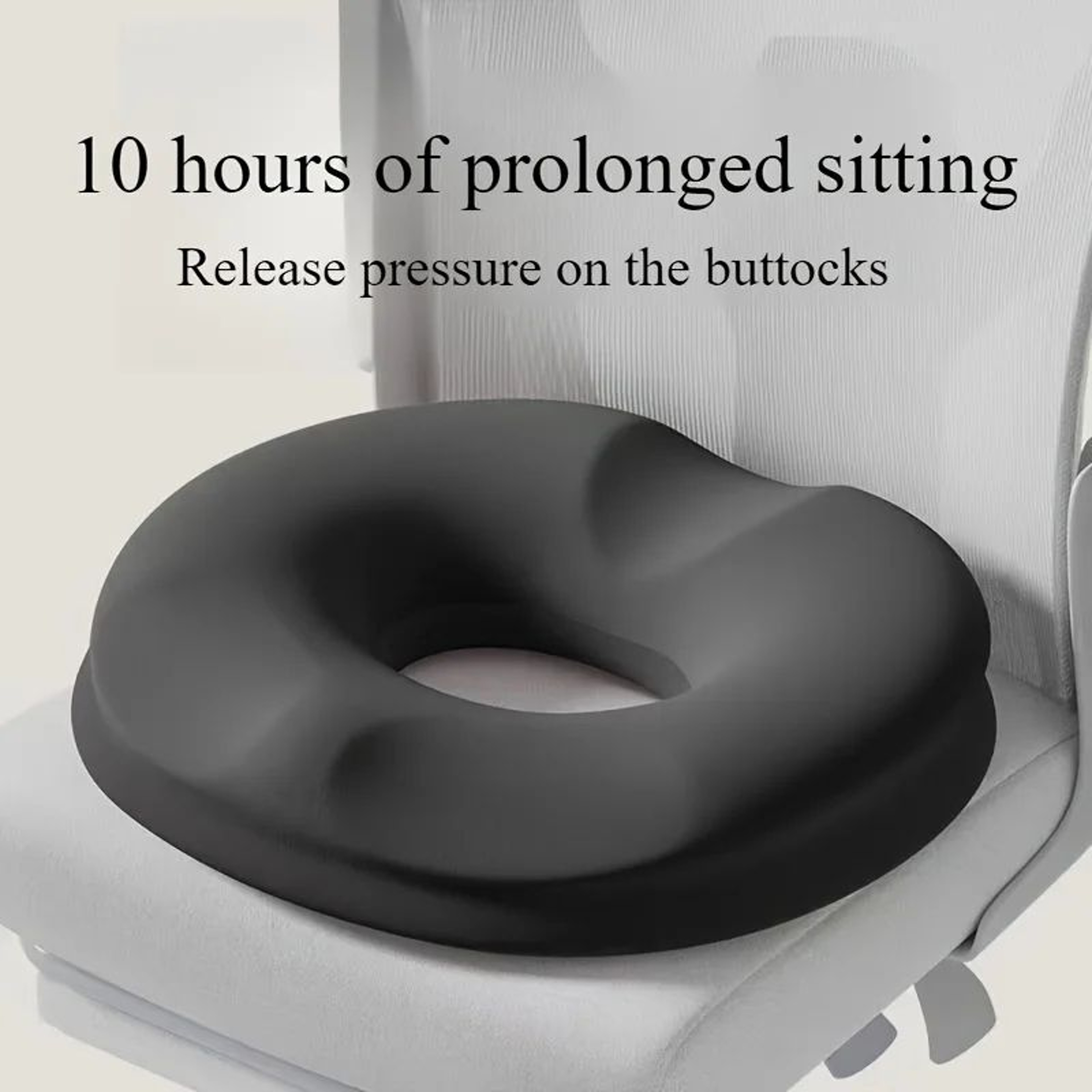 ComfortPlus Memory Foam Donut Cushion  Tailbone  Hemorrhoid Relief Seat Pad 6