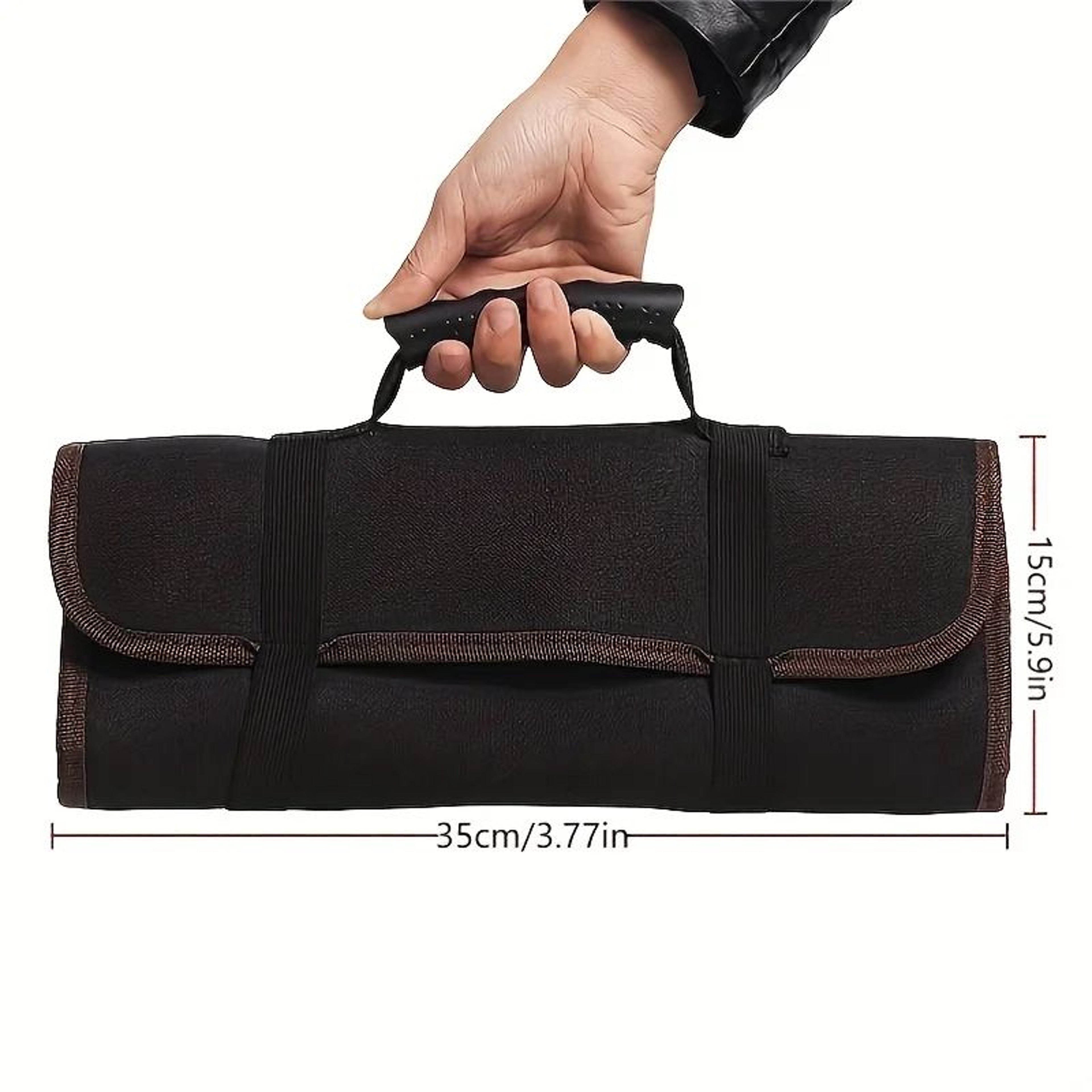 Compact 22Pocket Canvas Wrench Roll  Portable Tool Roll Bag For Hand Tools 3