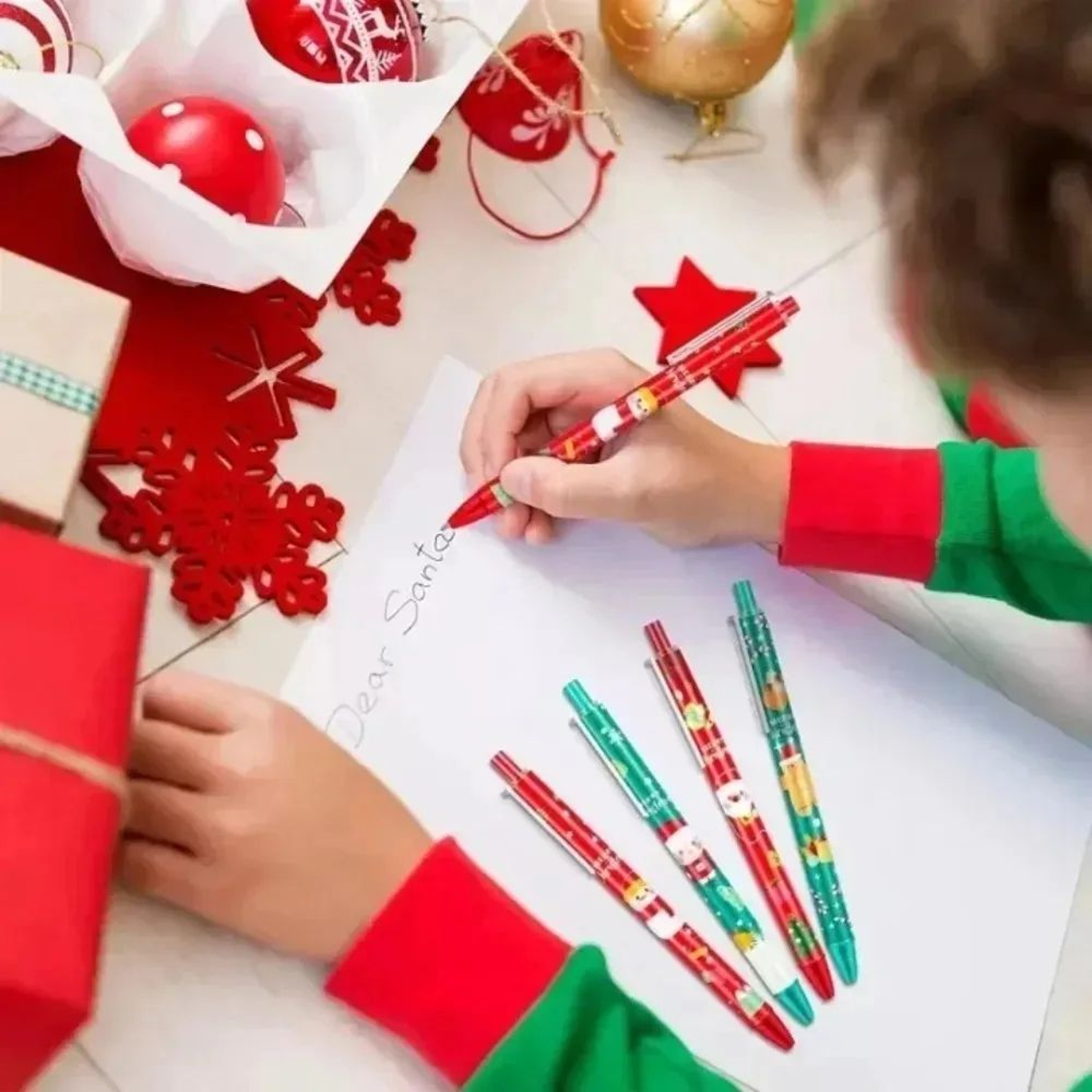 20pc Festive InkFlow Cartoon Gel Pen Set  05mm QuickDry Black Ink Pens For School Office  Christmas 1