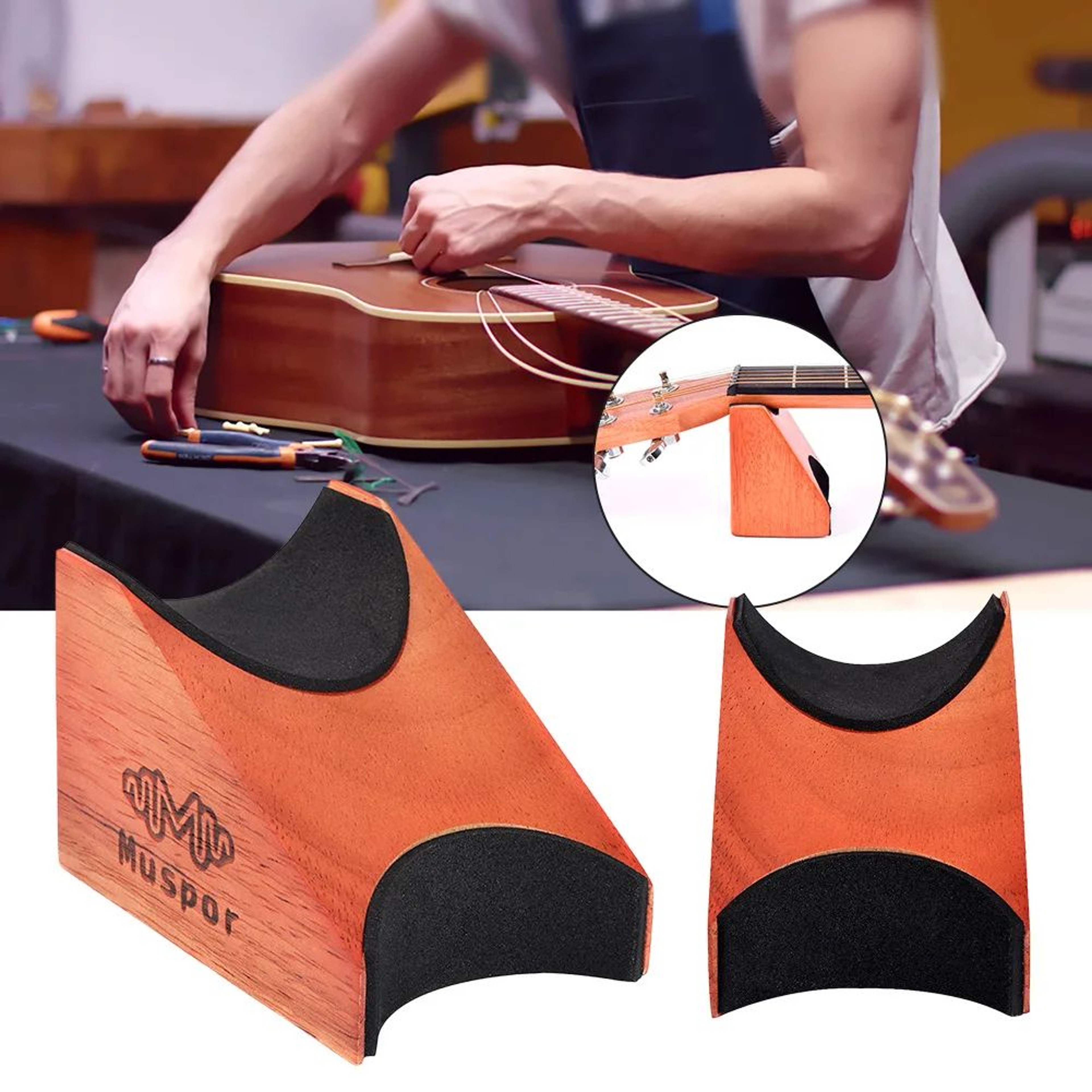 Professional Guitar Neck Rest Support Pillow For Acoustic Electric  Bass Guitar Repair And Maintena 1