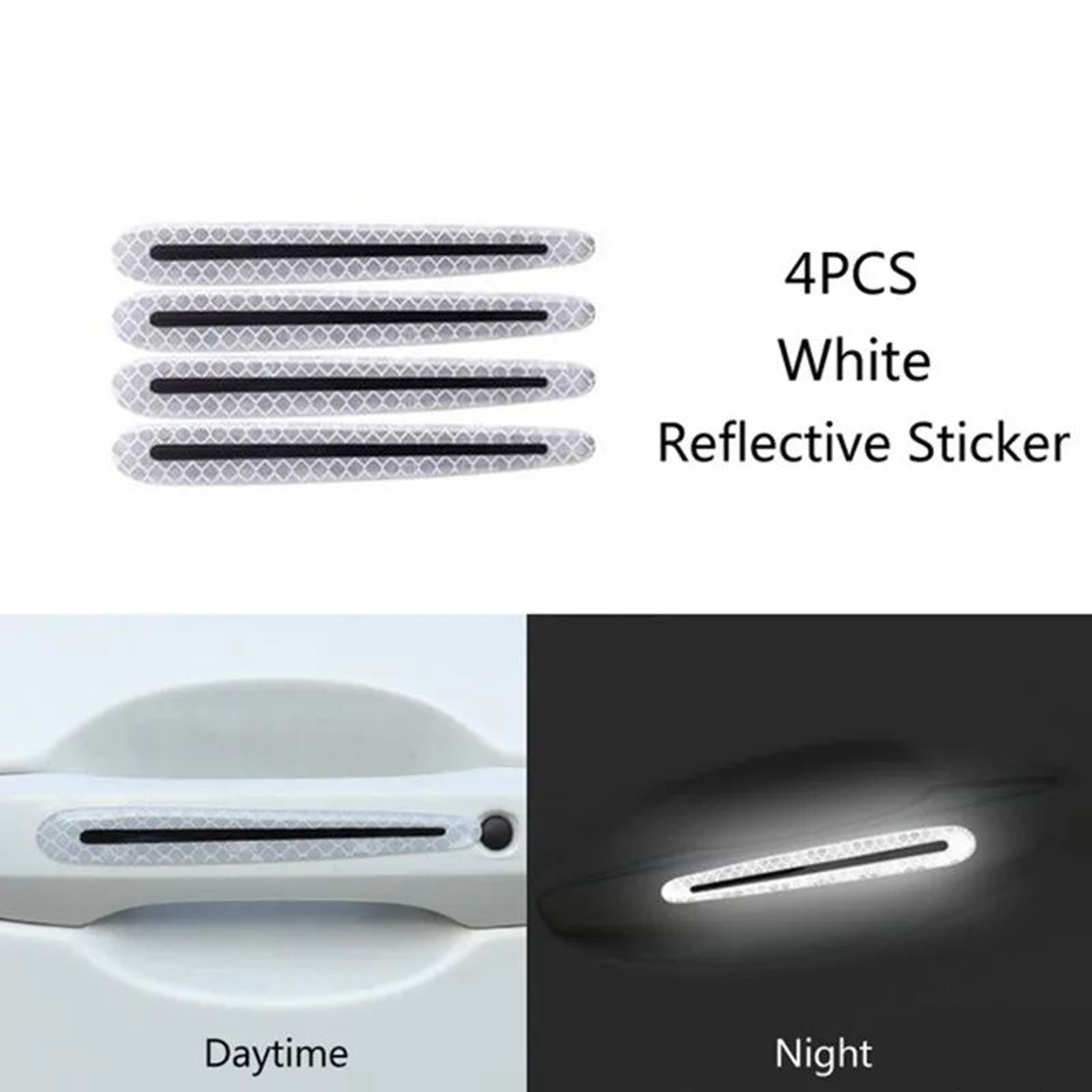 Reflective Car Wheel Hub  Door Edge Safety Warning Tape Strips 9