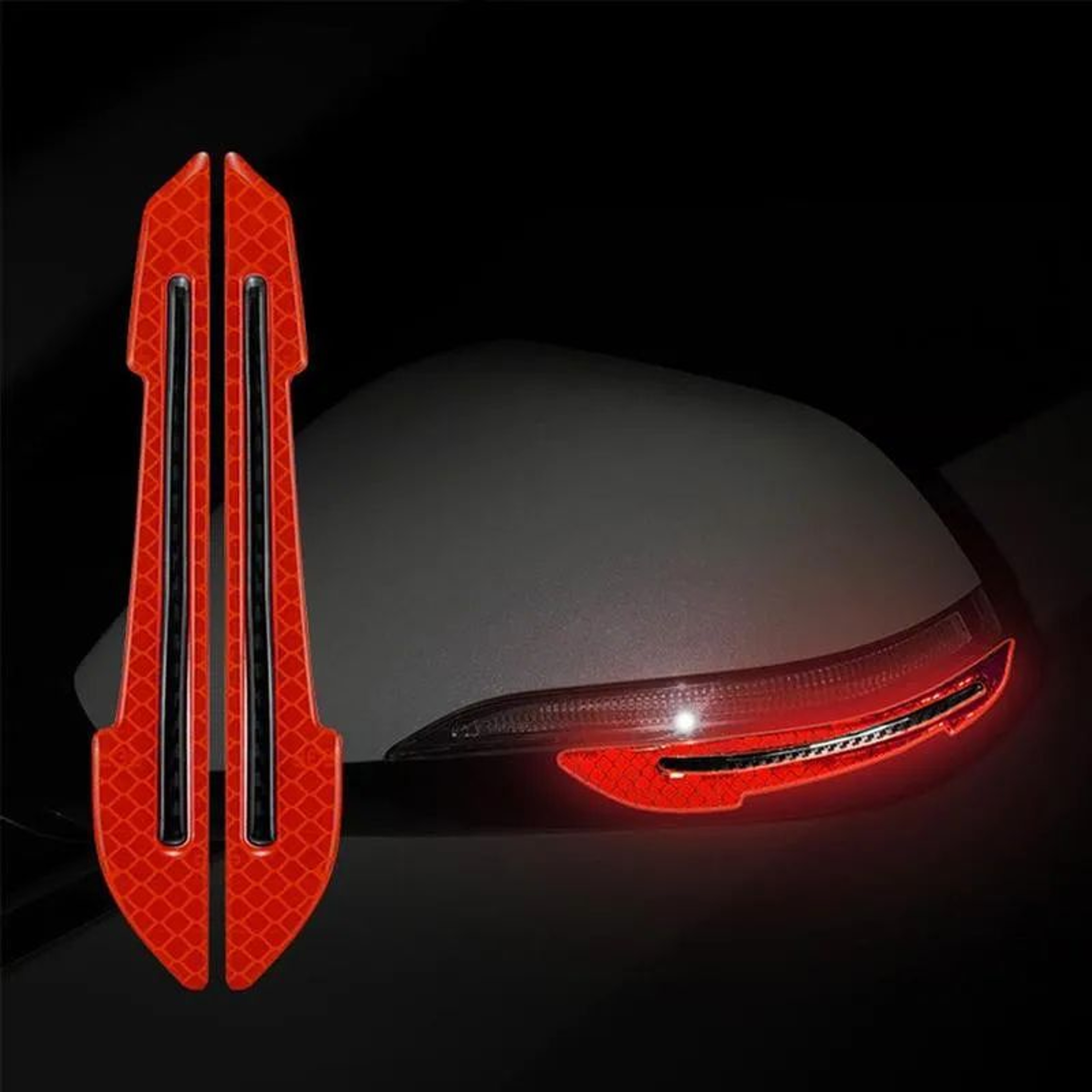 Reflective Car Wheel Hub  Door Edge Safety Warning Tape Strips 11