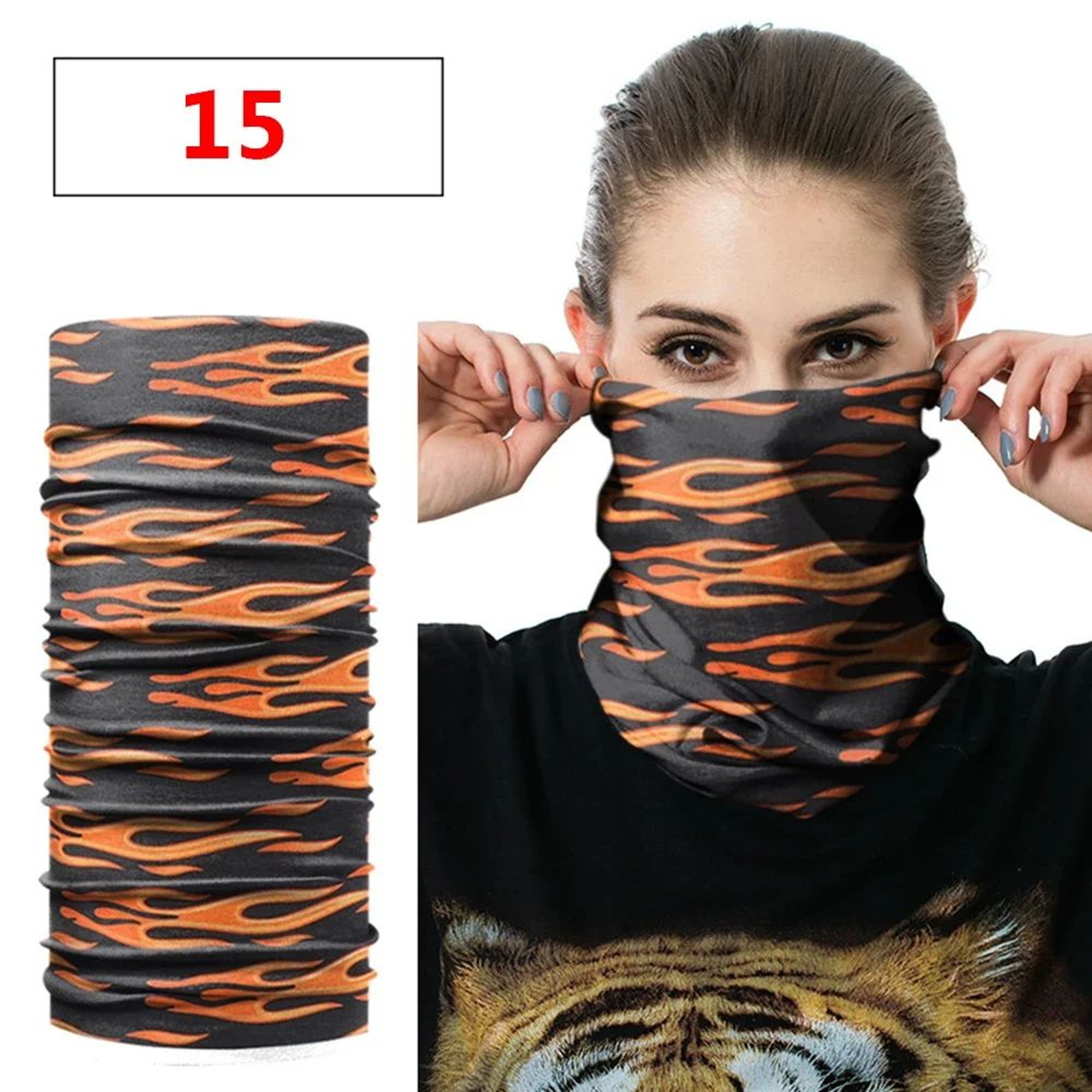 AllSeason Neck Gaiter Tube Bandana  Breathable UV Protection Face Cover For Outdoor Sports  Travel 6